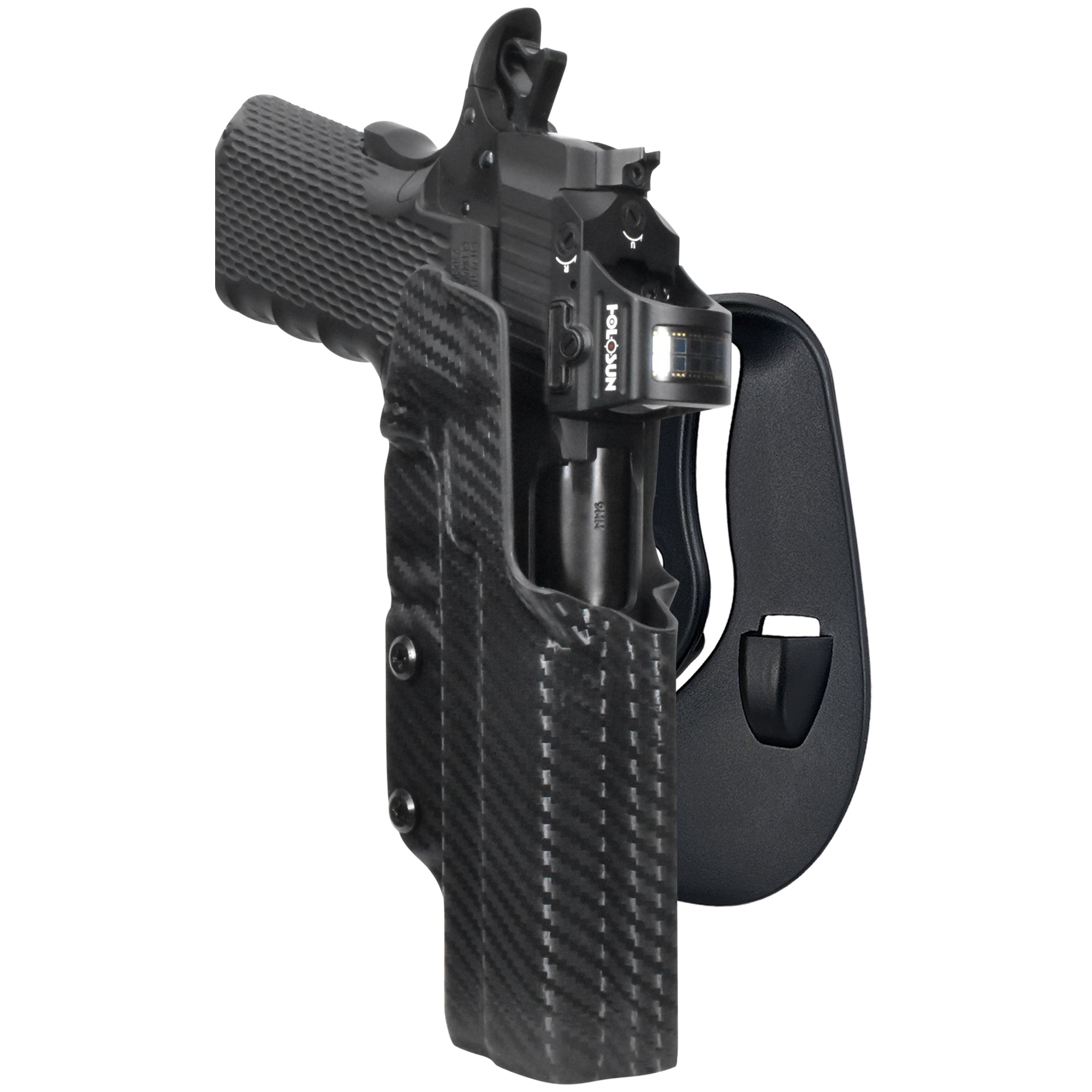 Stealth Arms 1911 Platypus OWB Paddle Holster in Carbon Fiber