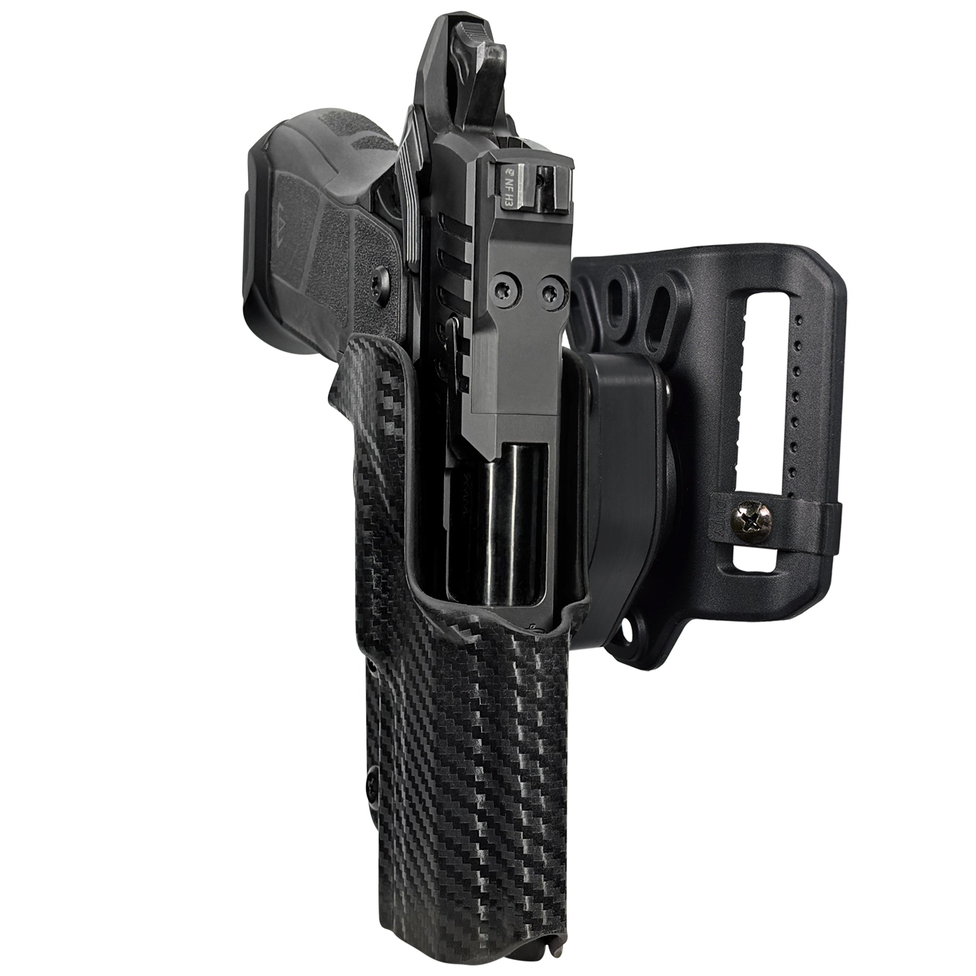 OA Defense 2311 Compact Pro Elite Quick Release Belt Loop Holster in Carbon Fiber