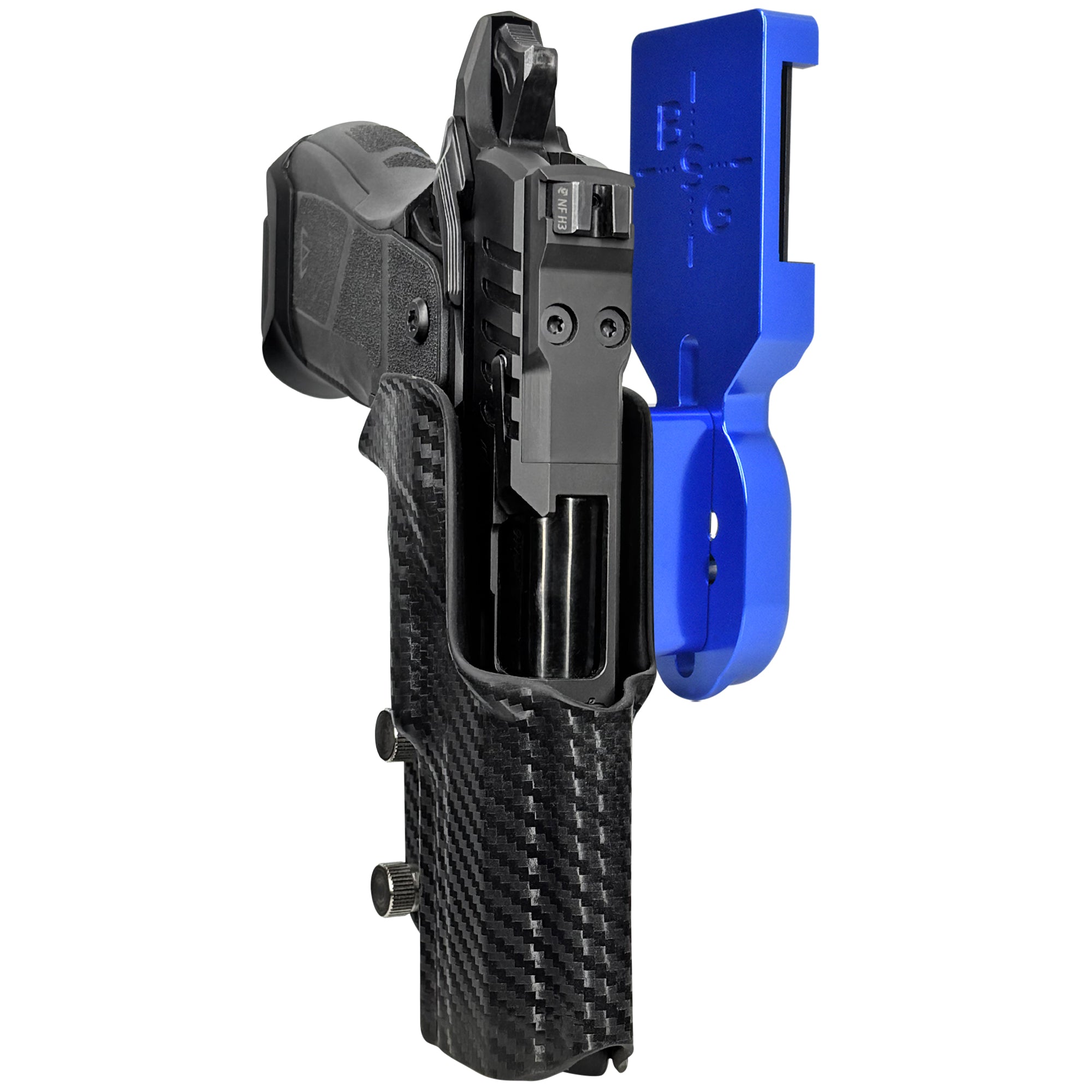 OA Defense 2311 Compact Pro Elite Pro Heavy Duty Competition Holster Pro Heavy Duty Competition Holster Blue / Carbon Fiber