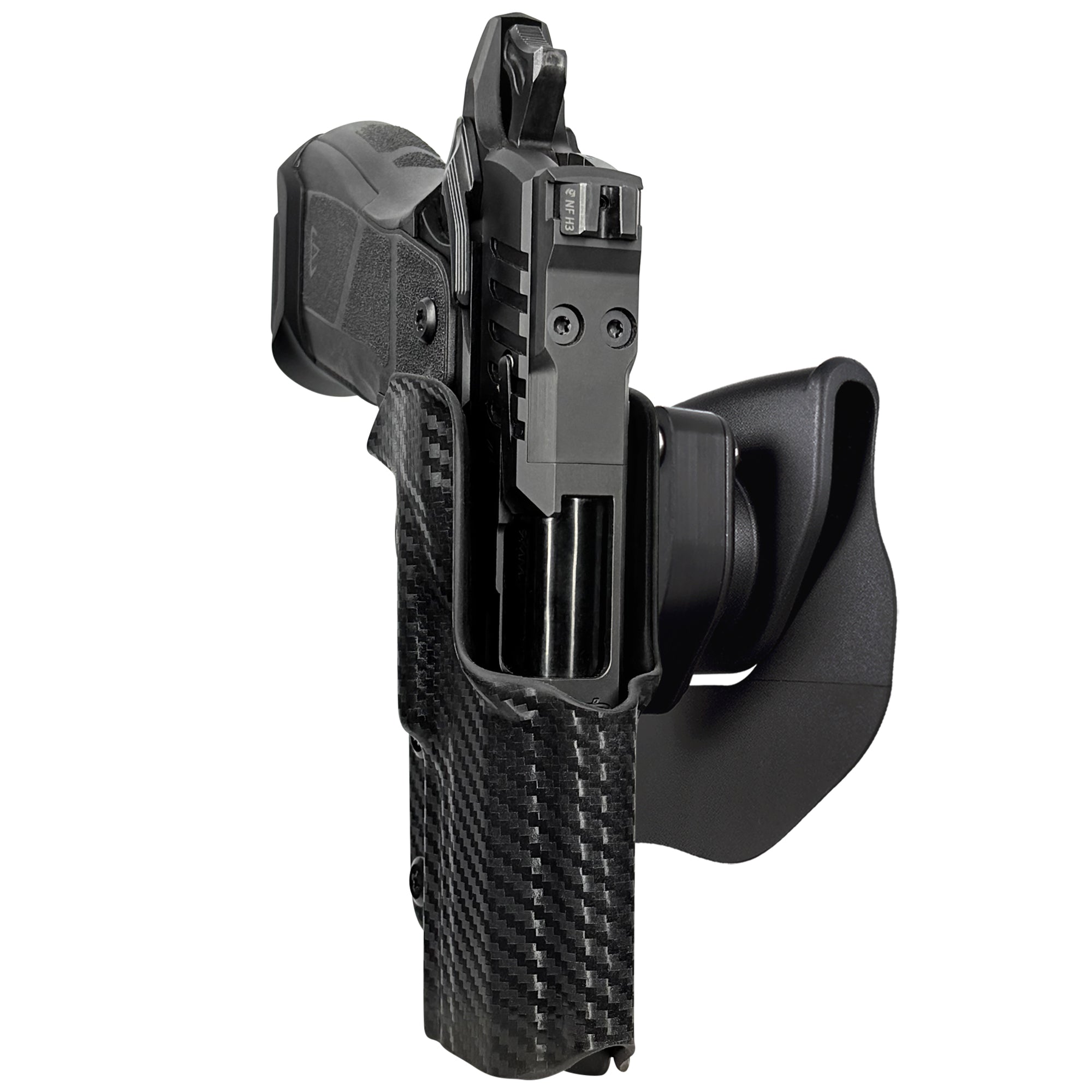 OA Defense 2311 Compact Pro Elite OWB Quick Release Paddle Holster in Carbon Fiber