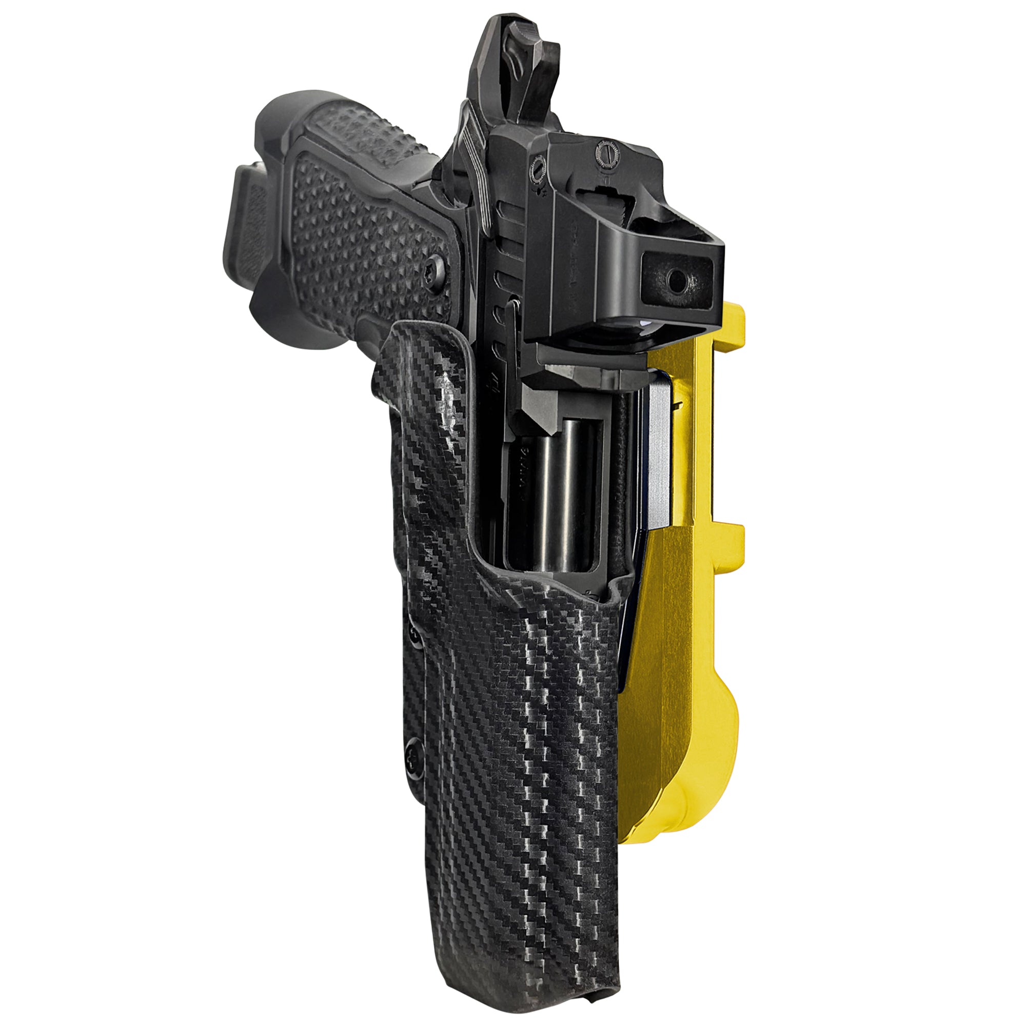 OA Defense 2311 Pro Elite IDPA Quick Mount Holster with 24K Gold Belt Attachment, Carbon Fiber Holster Shell