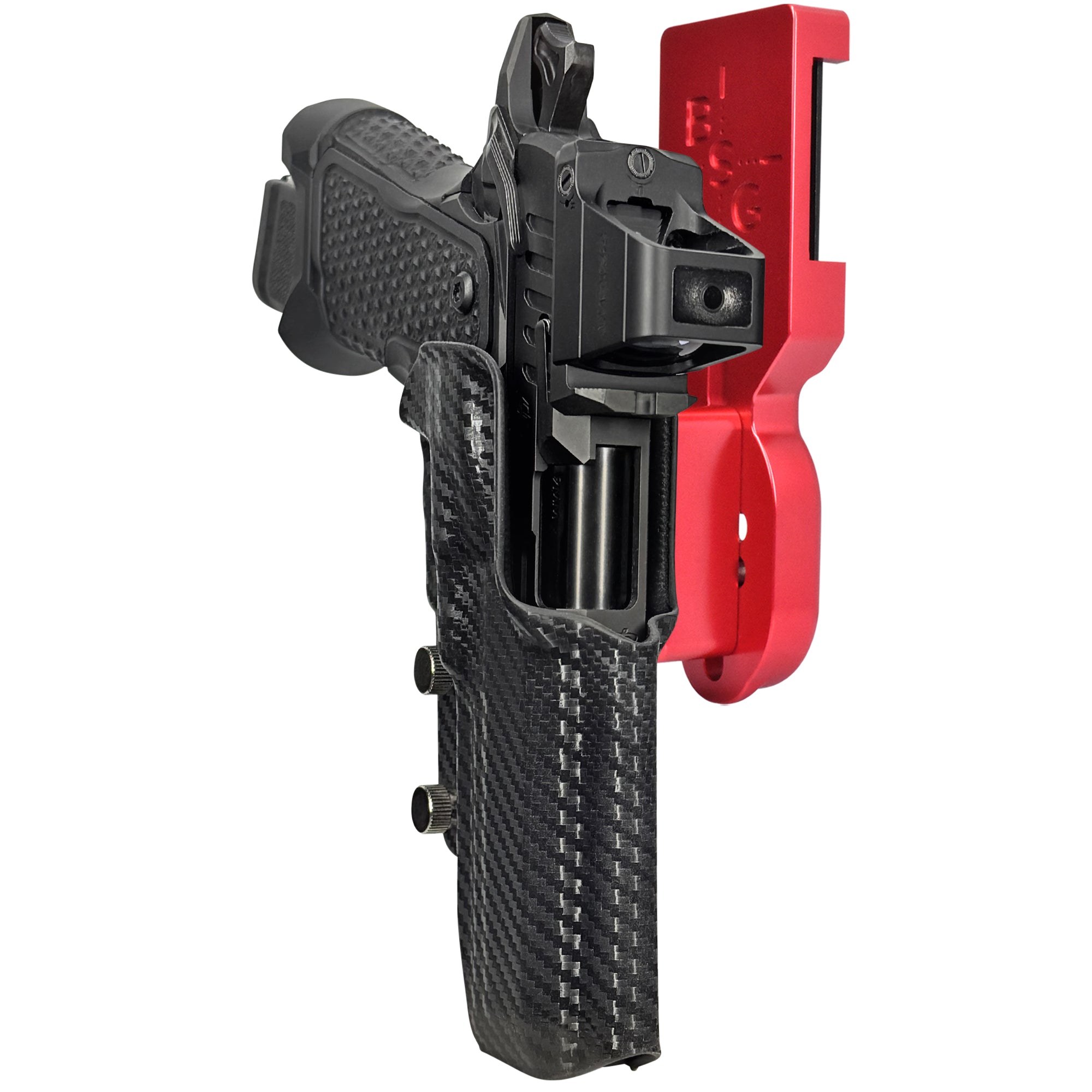 OA Defense 2311 Pro Elite Pro Heavy Duty Competition Holster Pro Heavy Duty Competition Holster Red / Carbon Fiber