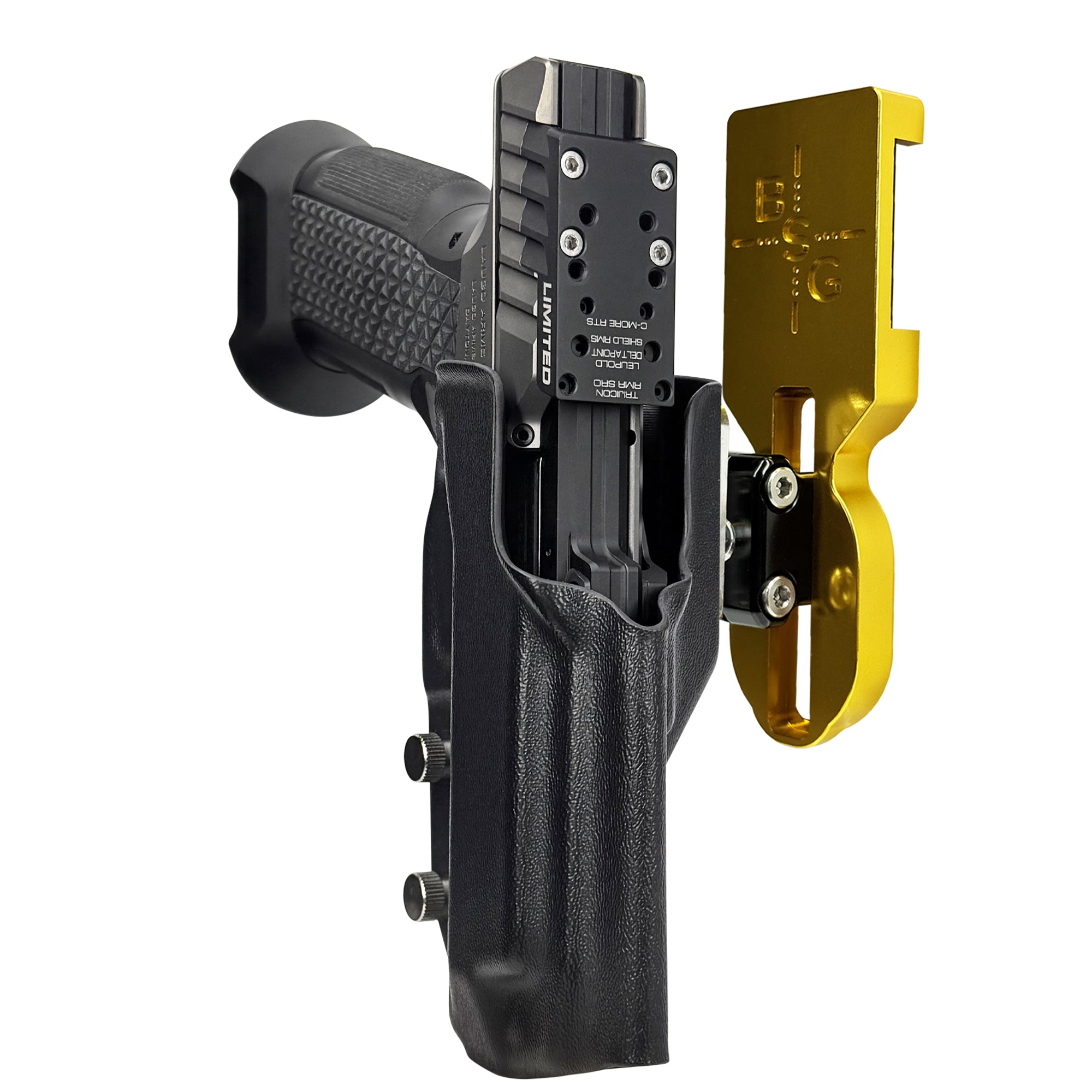 Laugo Arms Alien Creator Limited Optics 24K Gold Pro Ball Joint Competition Holster