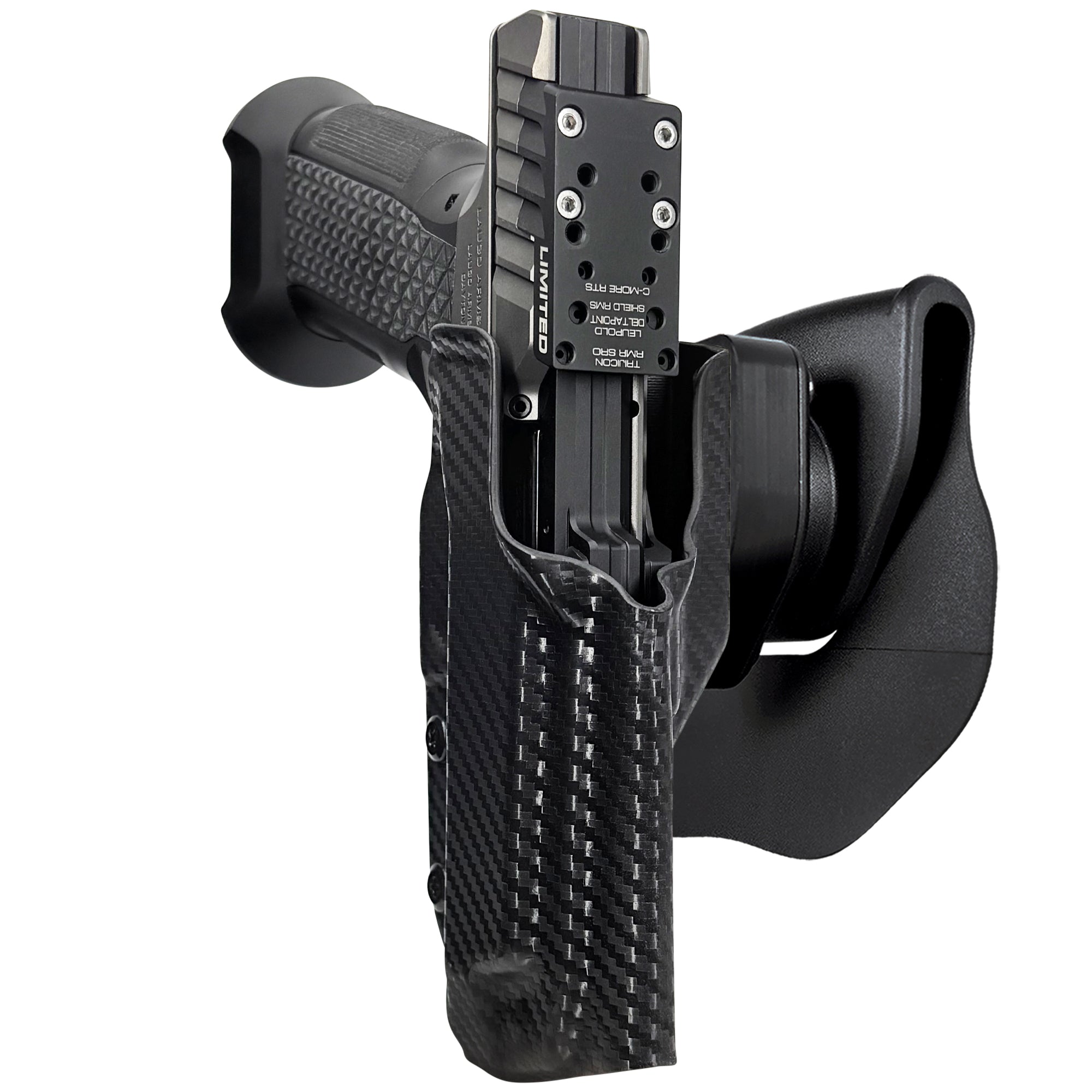 Laugo Arms Alien Creator Limited Optics OWB Quick Release Paddle Holster in Black