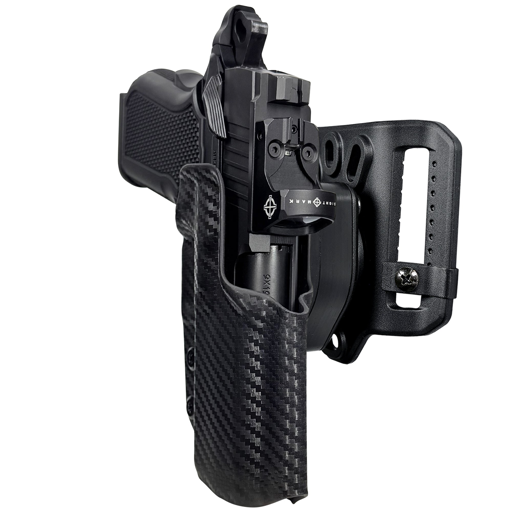 Alpha Foxtrot Attila Quick Release Belt Loop Holster in Carbon Fiber