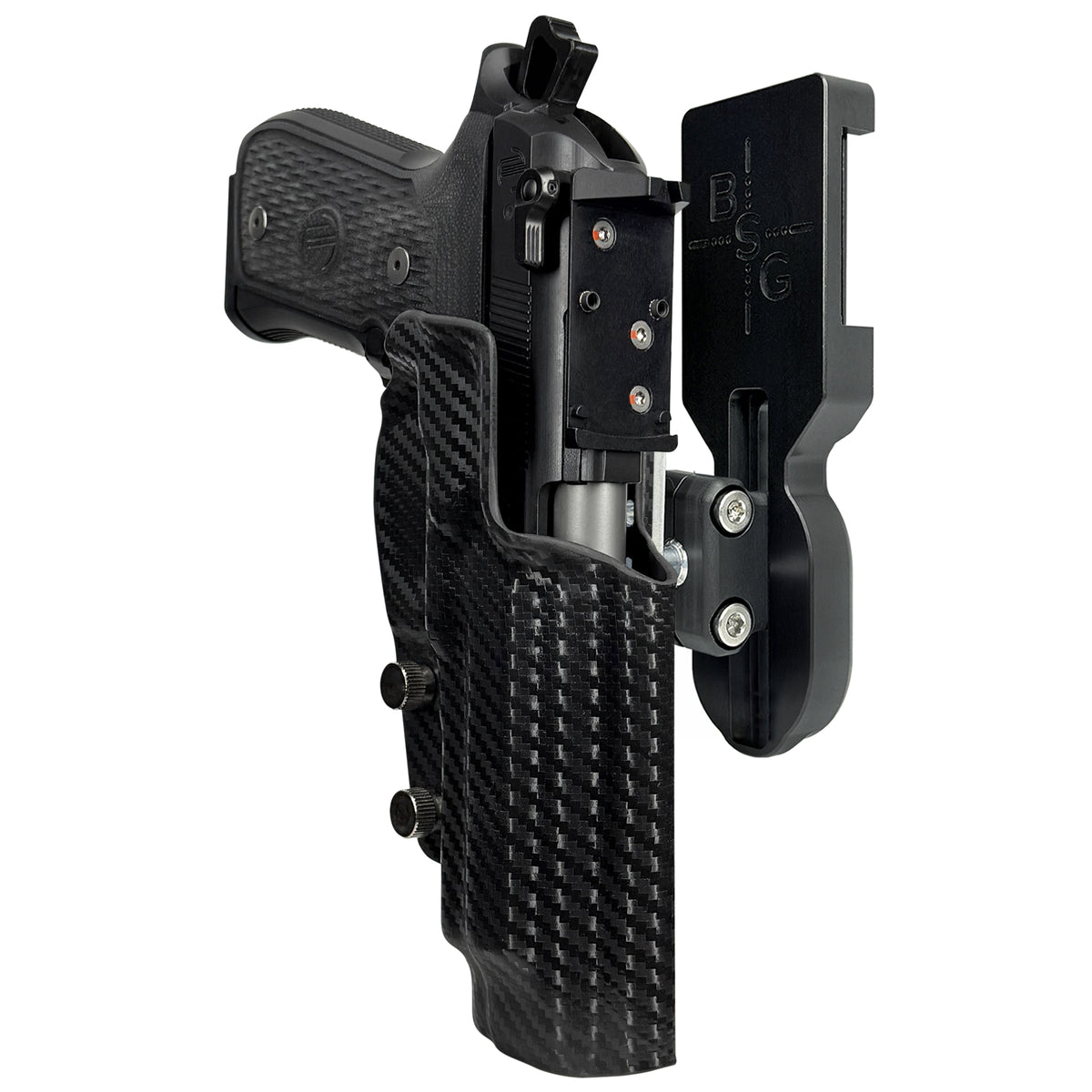 Beretta 92G Elite LTT Pro Ball Joint Competition Holster in Carbon Fiber