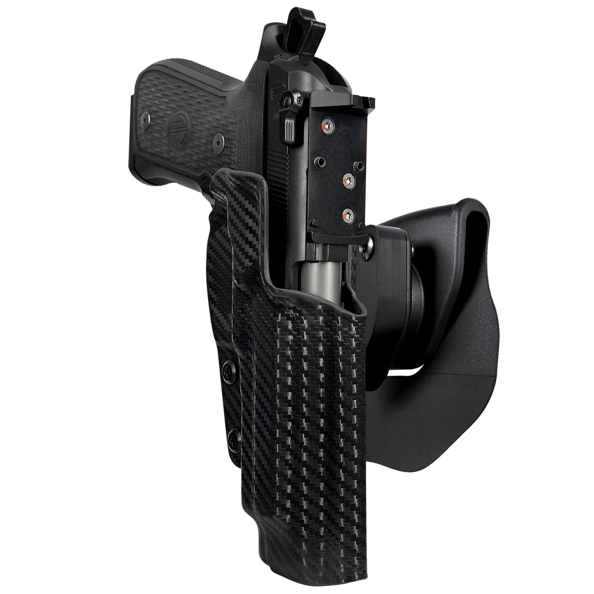 Beretta 92G Elite LTT OWB Quick Release Paddle Holster in Carbon Fiber