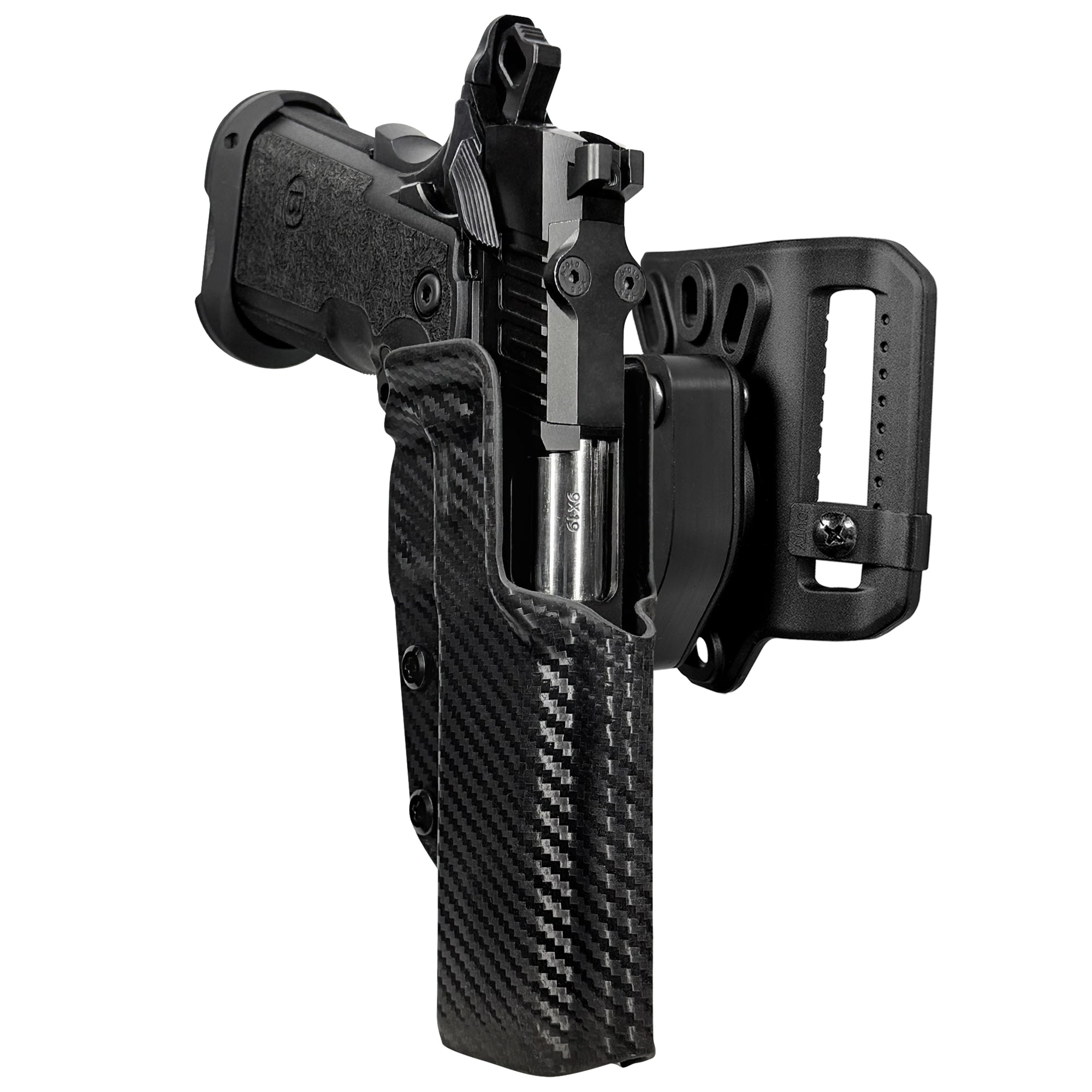 Bersa M2XI Quick Release Belt Loop Holster in Carbon Fiber