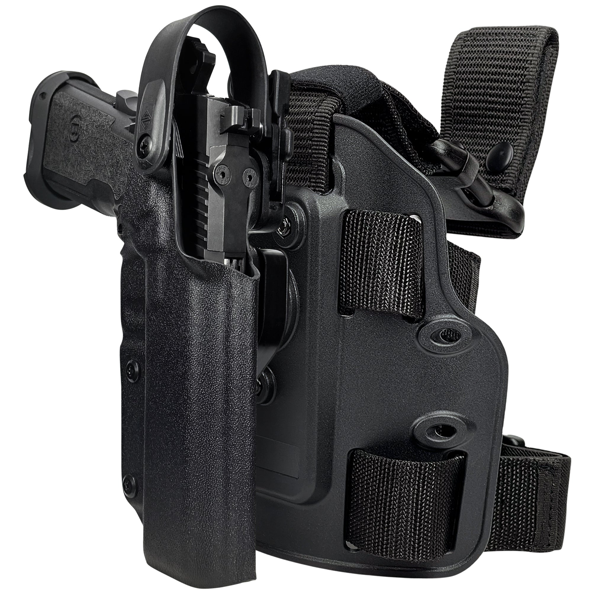 Level II Duty Drop Leg Holster for Bersa M2XI in Black
