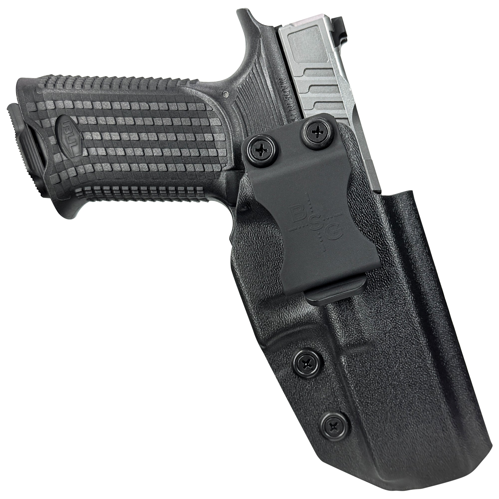 Bul Armory AXE FS Hatchet Inside the Waistband Holster in Black - Front
