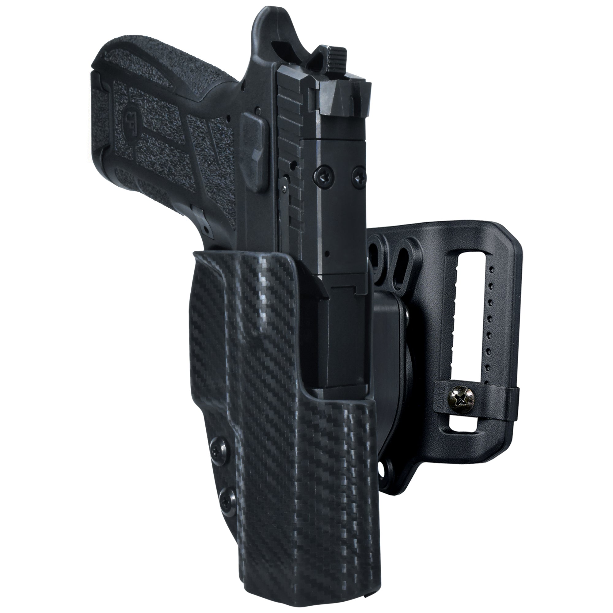 CZ P-09 C Nocturne Quick Release Belt Loop Holster in Carbon Fiber