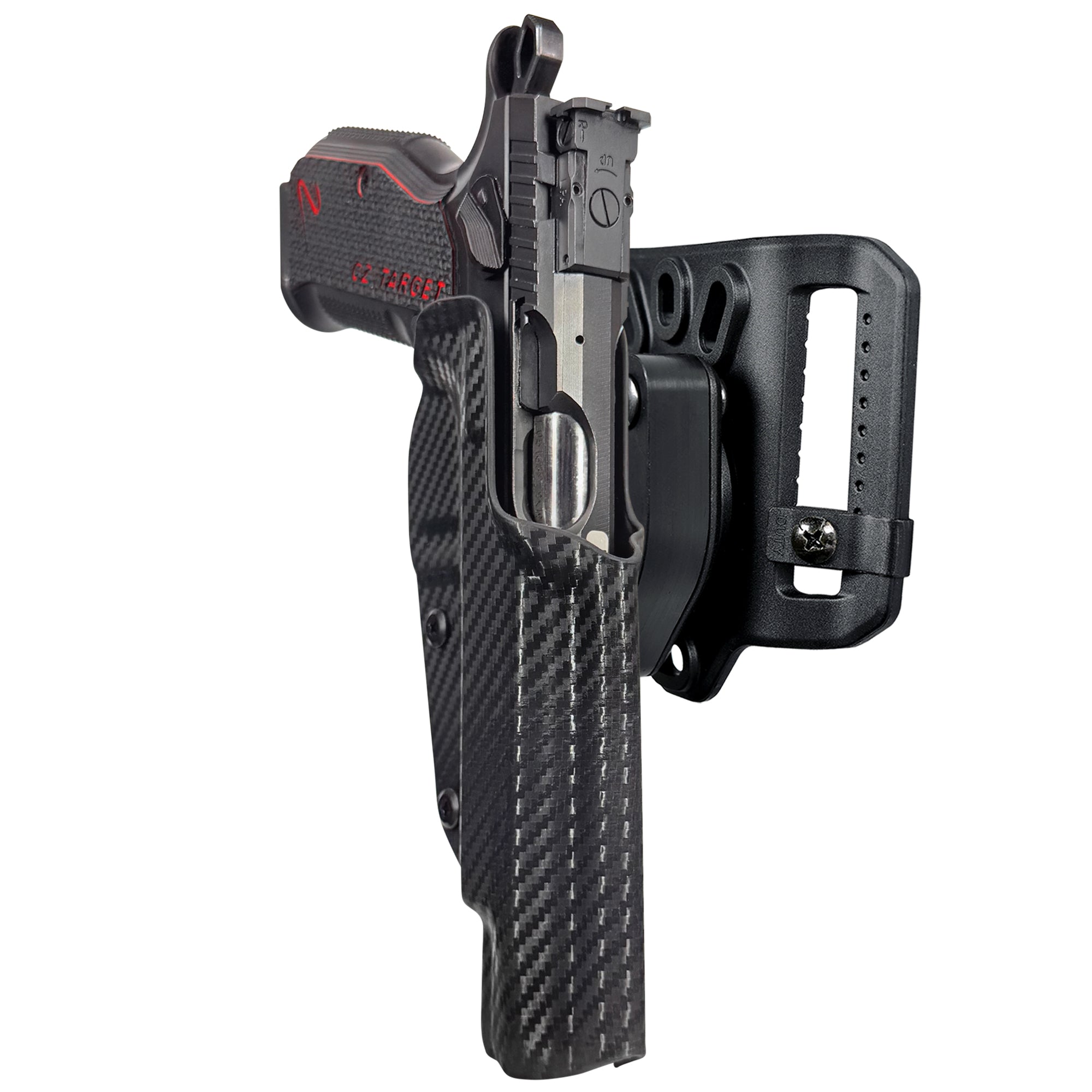CZ Shadow 2 Target 6'' - No Weight Quick Release Belt Loop Holster in Carbon Fiber