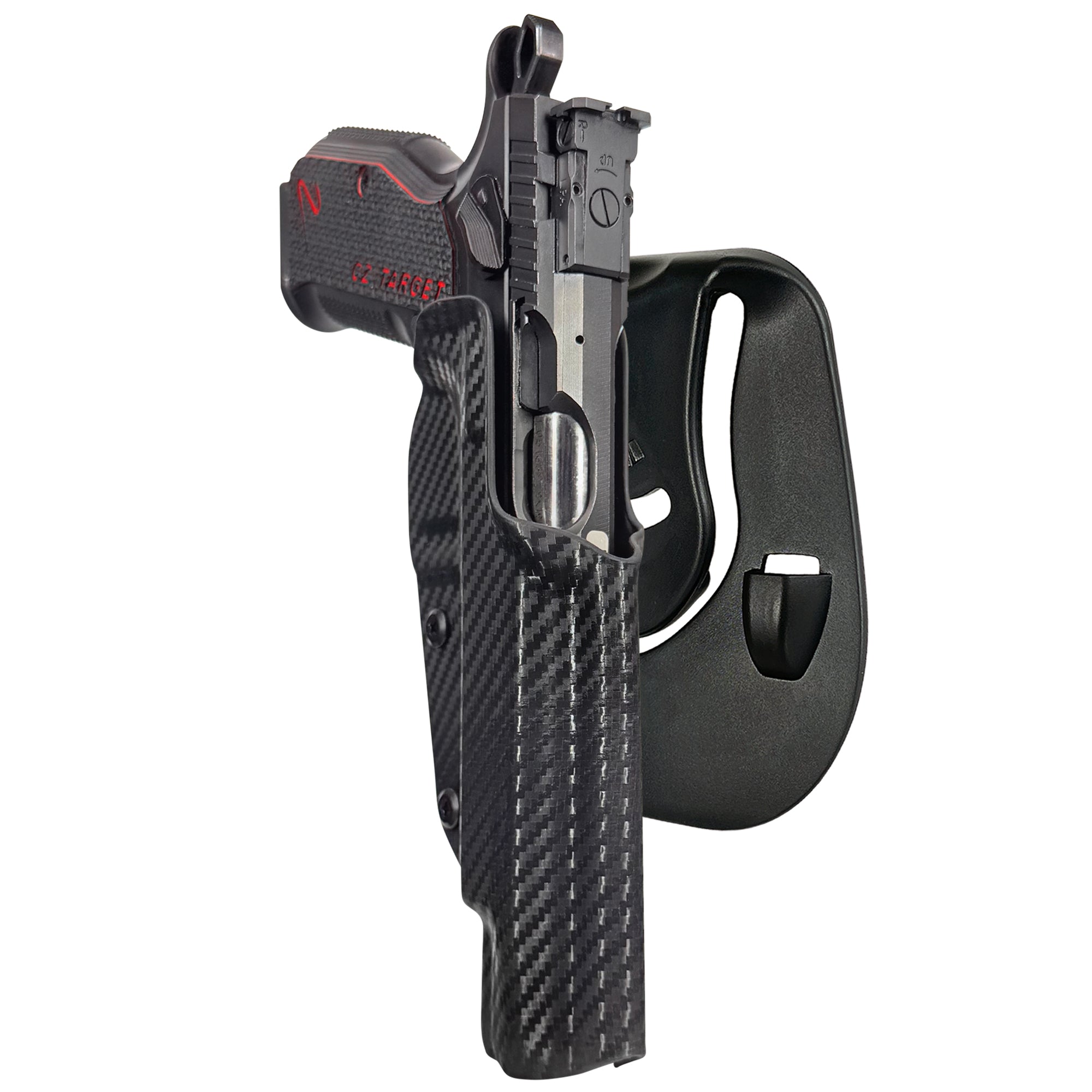 CZ Shadow 2 Target 6'' - No Weight OWB Paddle Holster in Carbon Fiber