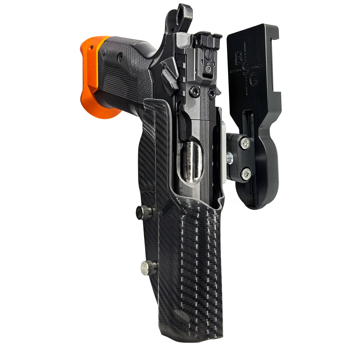 CZ Tactical Sport 3 Orange Pro Ball Joint Competition Holster in Carbon Fiber