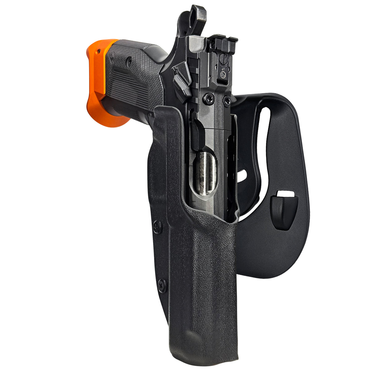 CZ Tactical Sport 3 Orange OWB Paddle Holster in Black