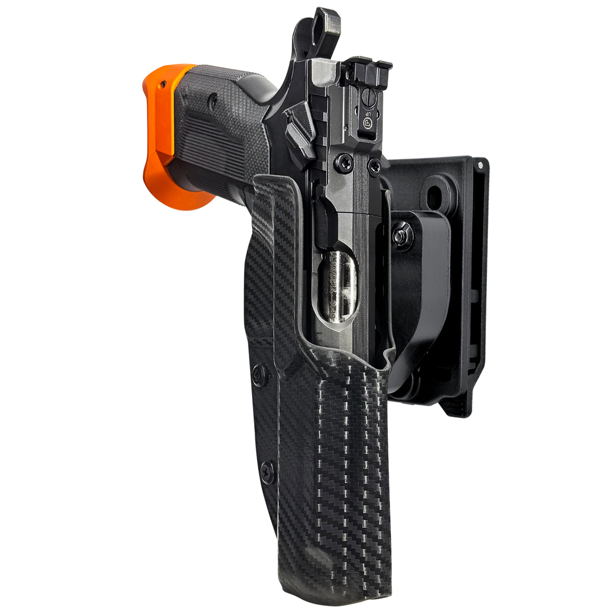 CZ Tactical Sport 3 Orange Quick Release IDPA Holster in Carbon Fiber