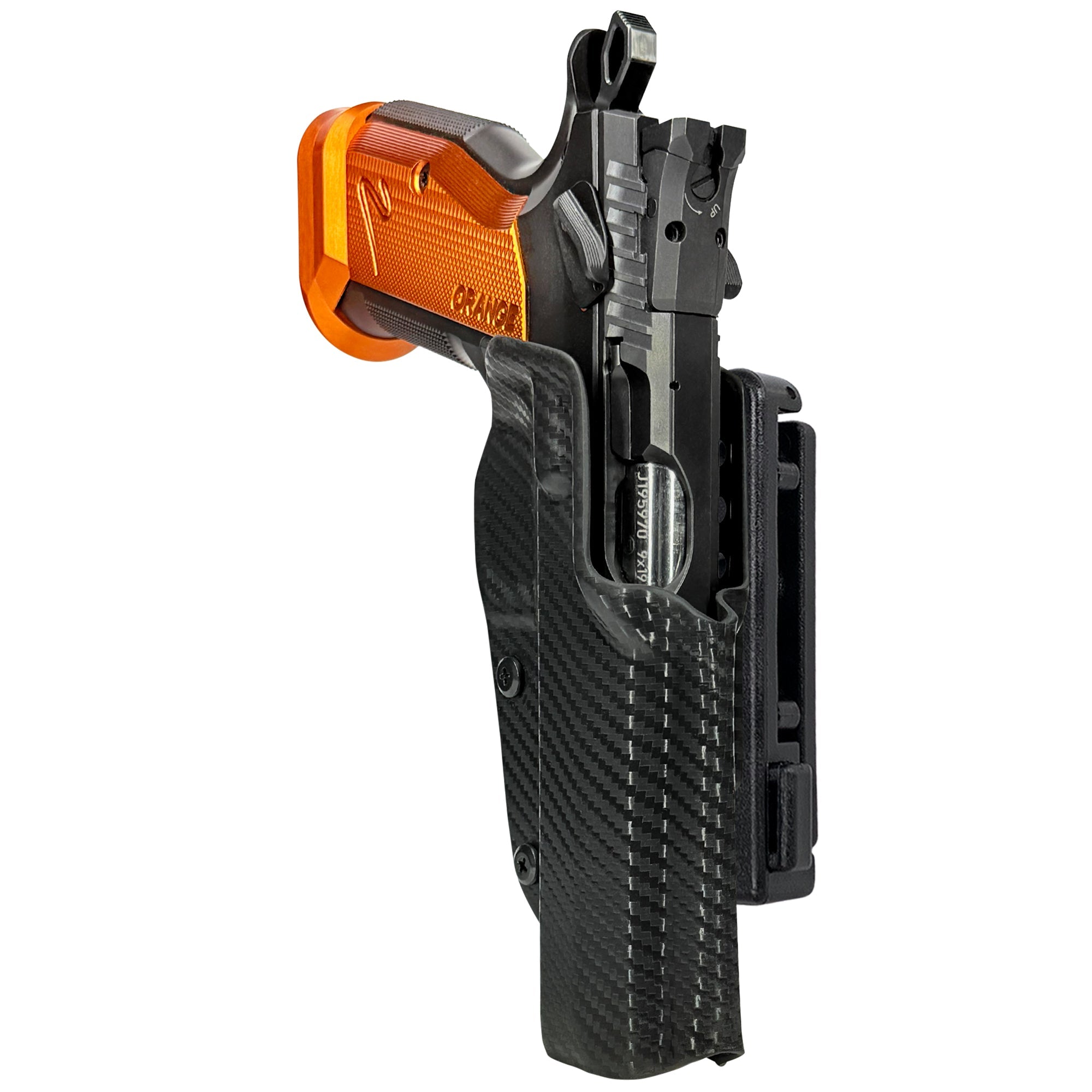 CZ TS2 Orange Pro IDPA Competition Holster in Carbon Fiber