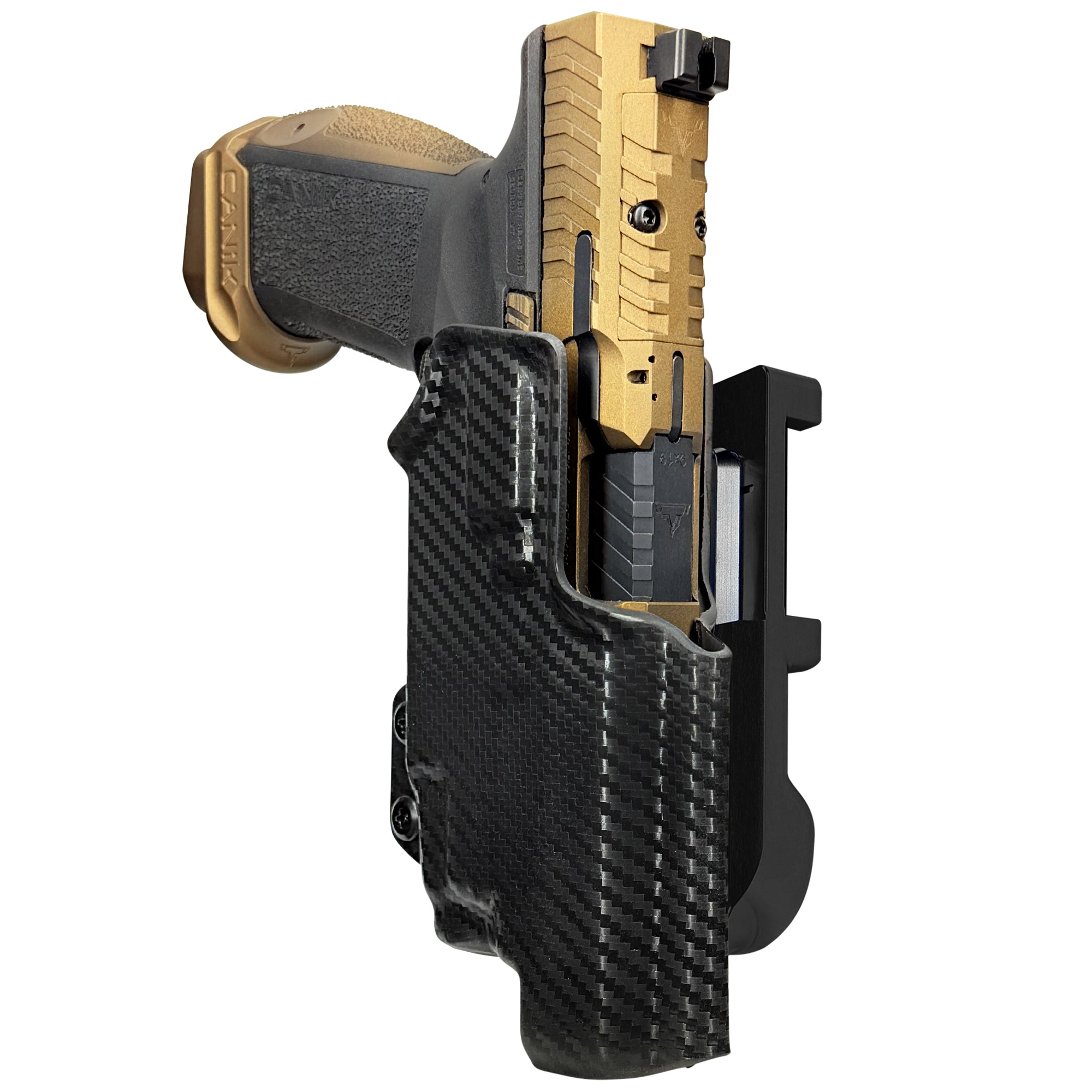 TTI Combat TLR-7X IDPA Quick Mount Holster with Black Belt Attachment, Carbon Fiber Holster Shell