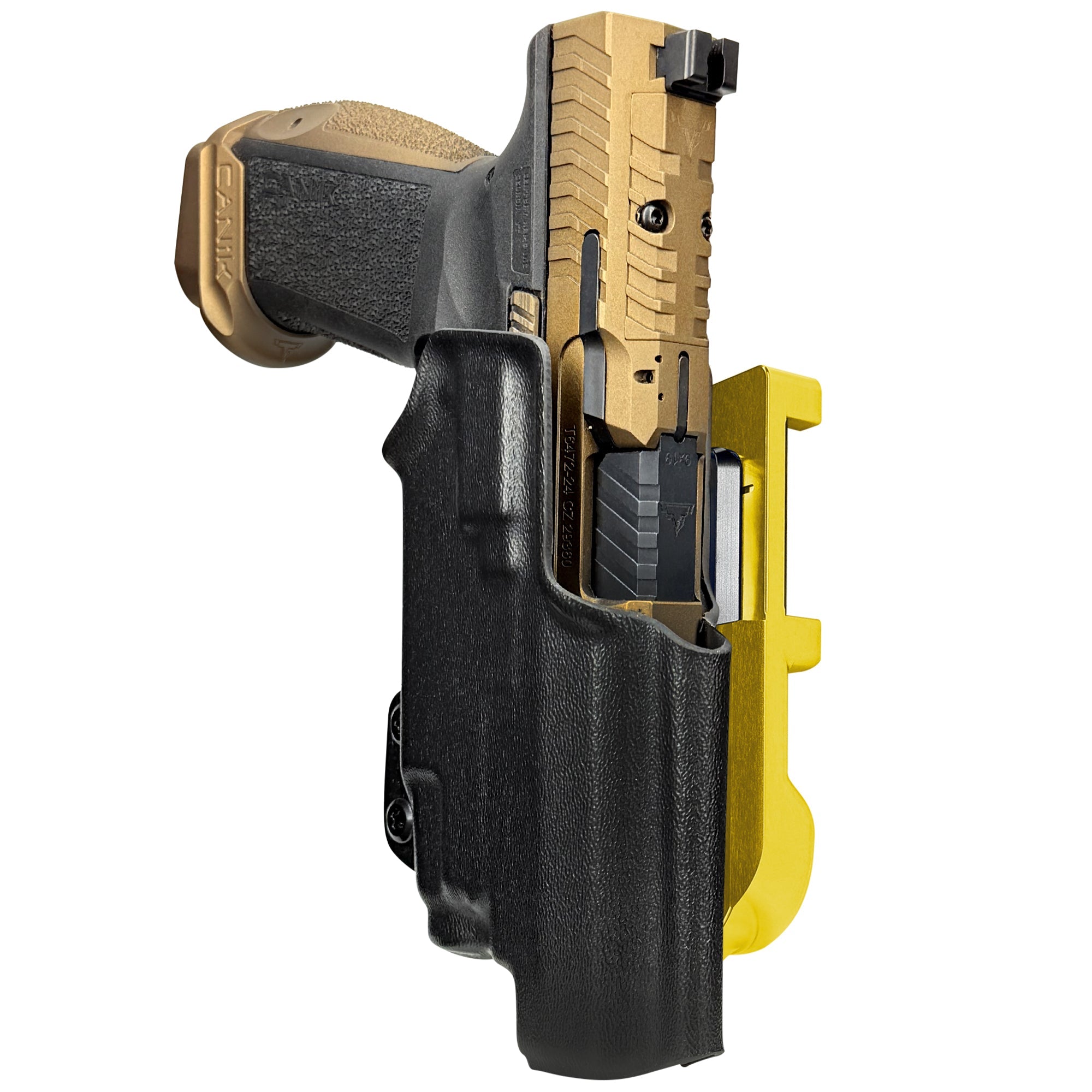 TTI Combat TLR-7X IDPA Quick Mount Holster with 24K Gold Belt Attachment, Black Holster Shell