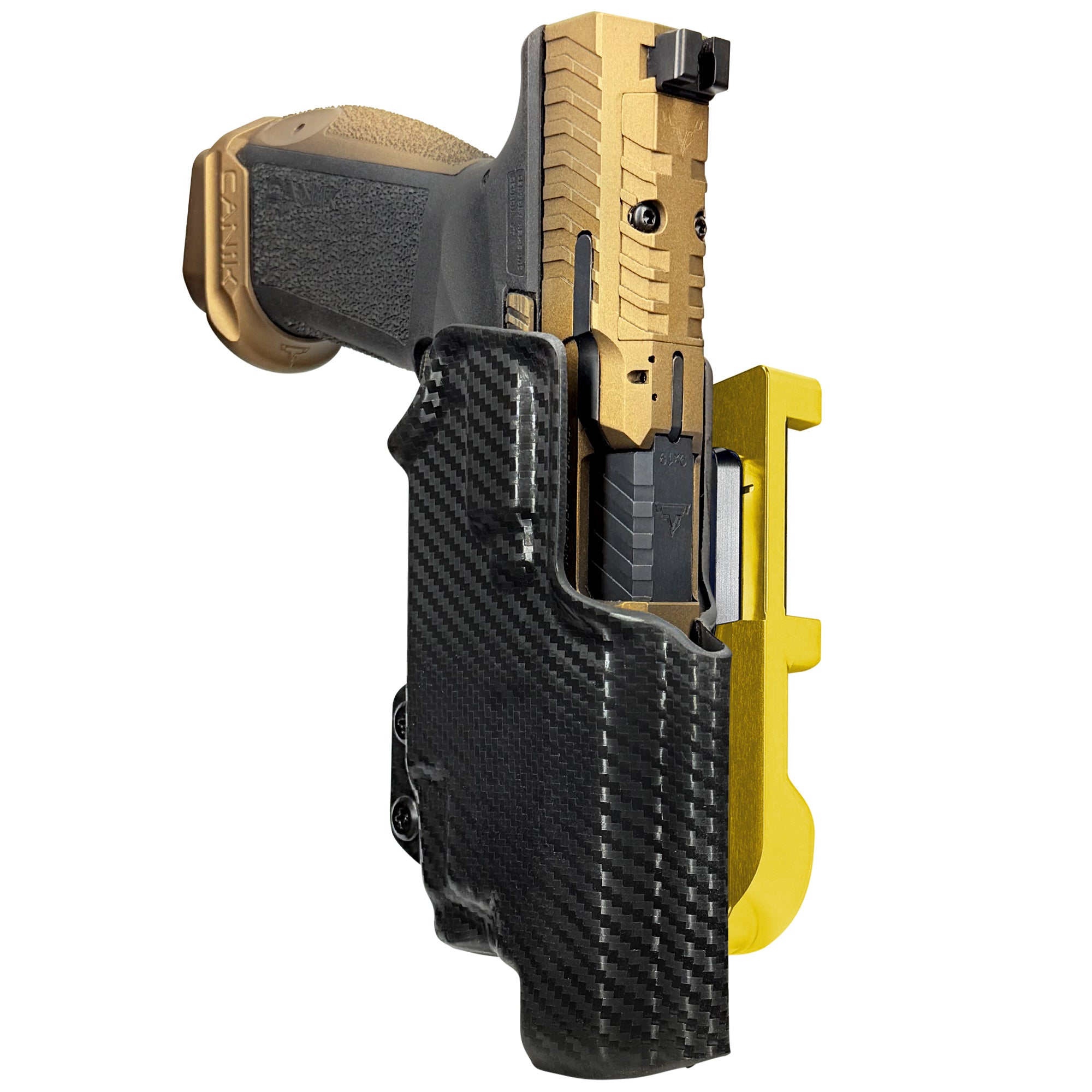 TTI Combat TLR-7X IDPA Quick Mount Holster with 24K Gold Belt Attachment, Carbon Fiber Holster Shell