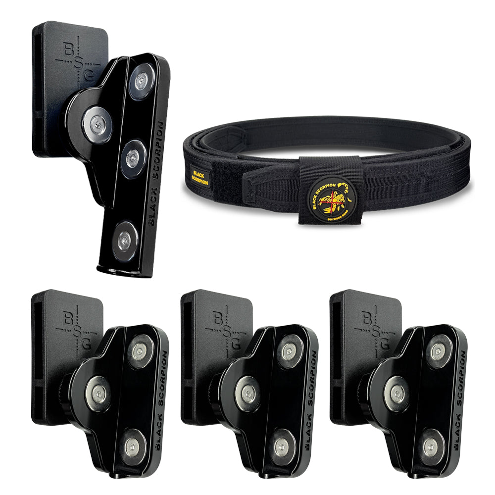 PCC Competition Rig - Pro Heavy Duty Belt with Quad Magnet 2011/PCC Pouch, 3 Triple Magnet Mag Pouches