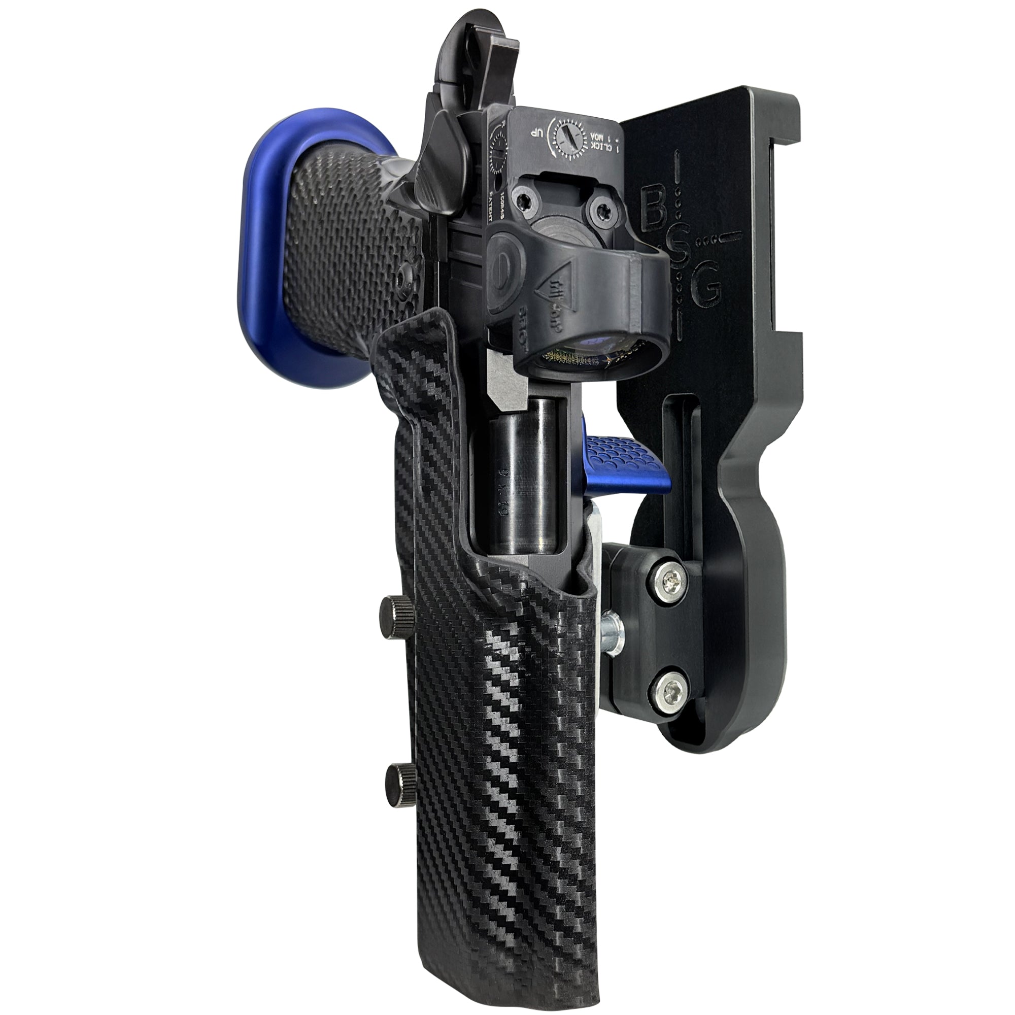 MPA DS9 LOC V2 Pro Ball Joint Competition Holster in Carbon Fiber