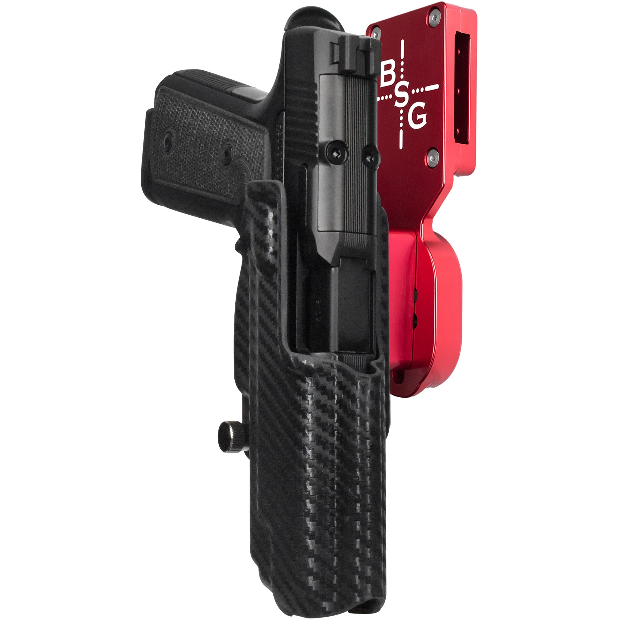 Daniel Defense H9 Pro Heavy Duty Competition Holster in Red / Carbon Fiber