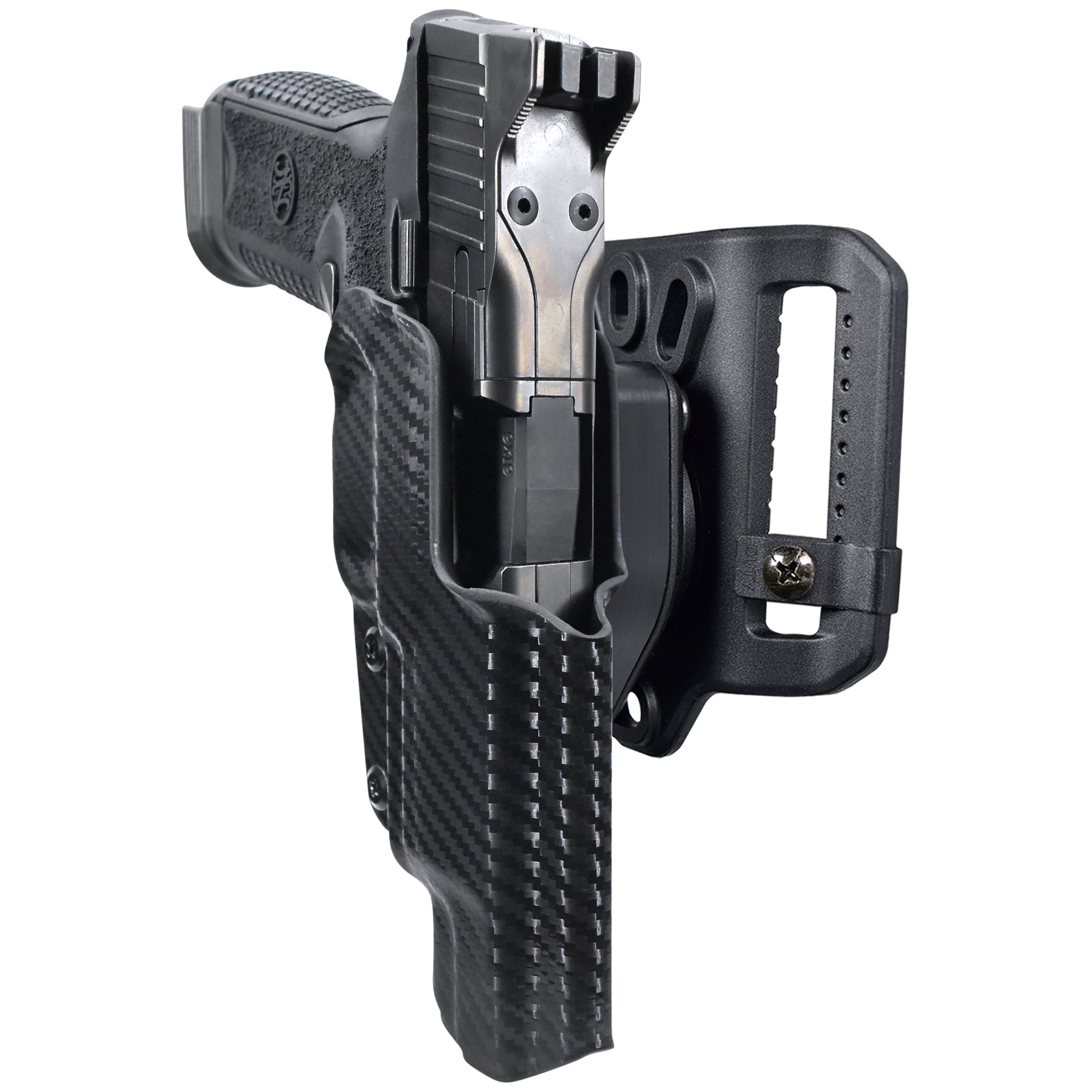 FN 509 LS Edge Quick Release Belt Loop Holster in Carbon Fiber