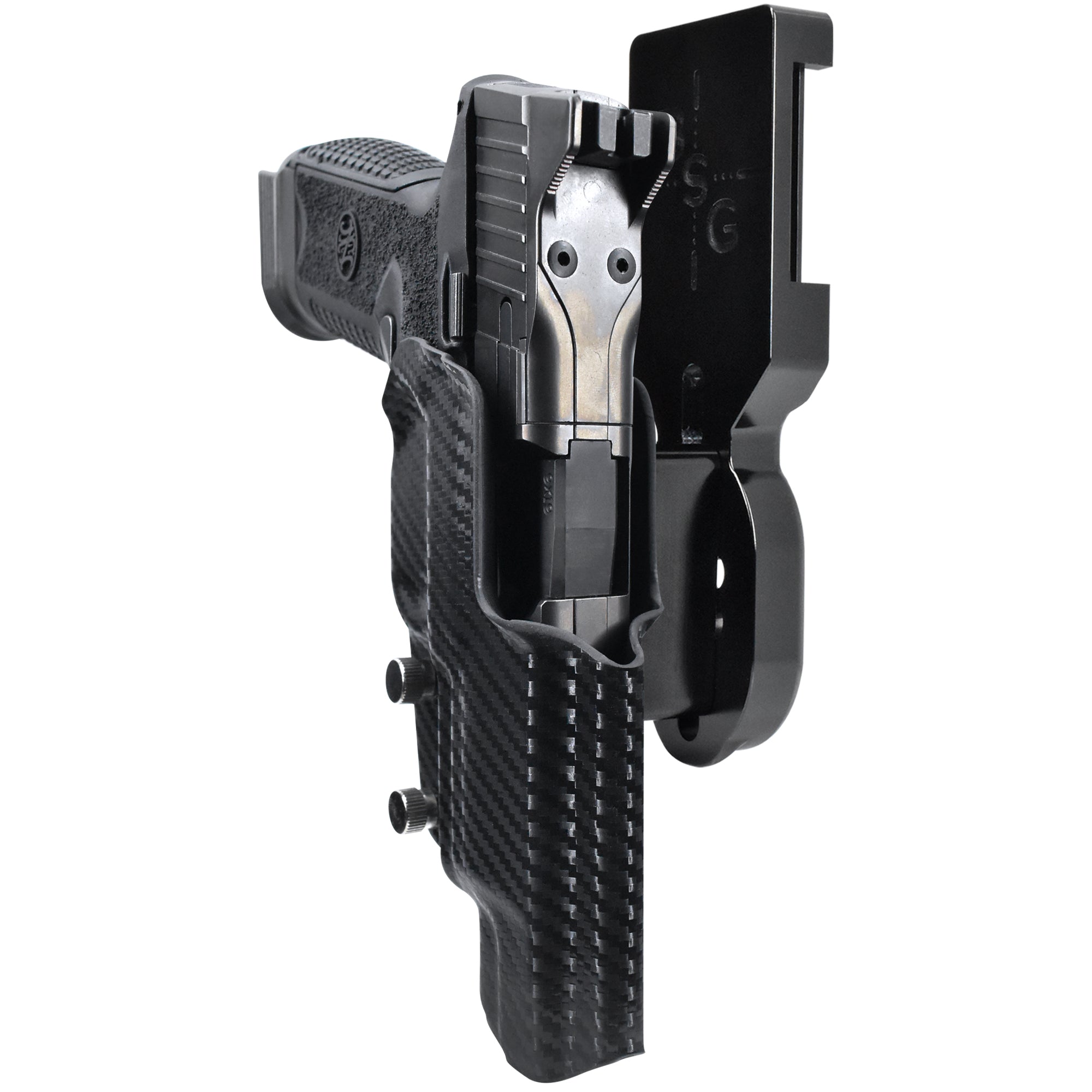 FN 509 LS Edge Pro Heavy Duty Competition Holster in Black / Carbon Fiber