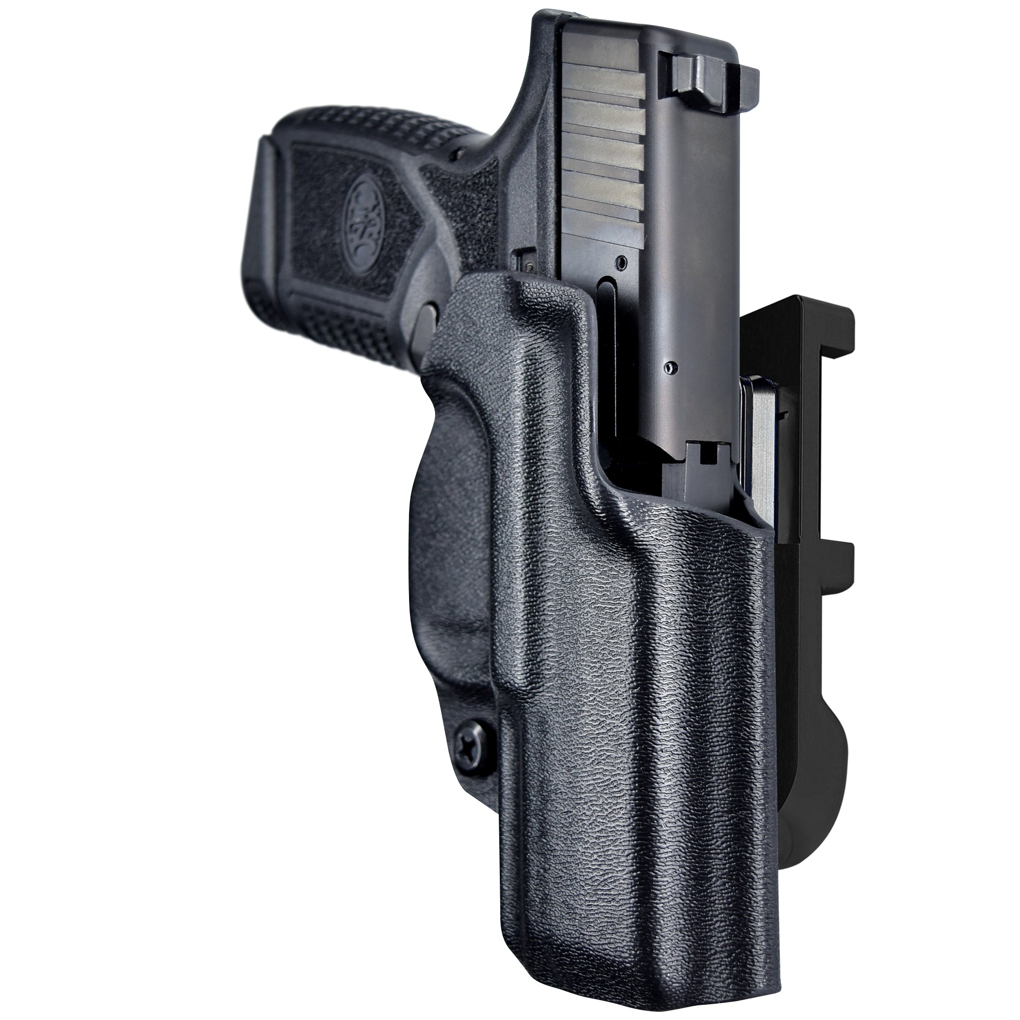 FN Reflex IDPA Quick Mount Holster with Black Belt Attachment, Black Holster Shell