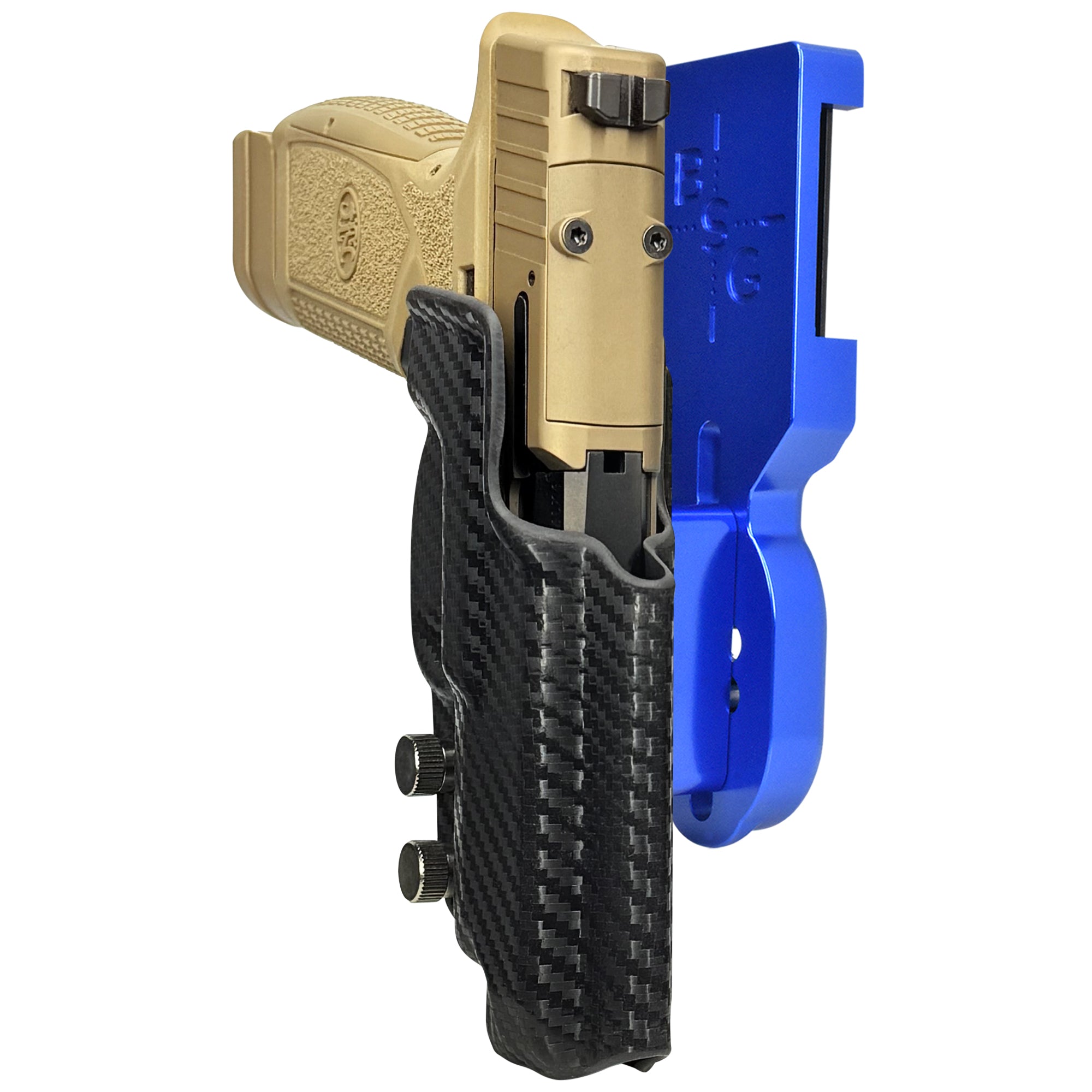 FN Reflex XL Pro Heavy Duty Competition Holster in Blue / Carbon Fiber