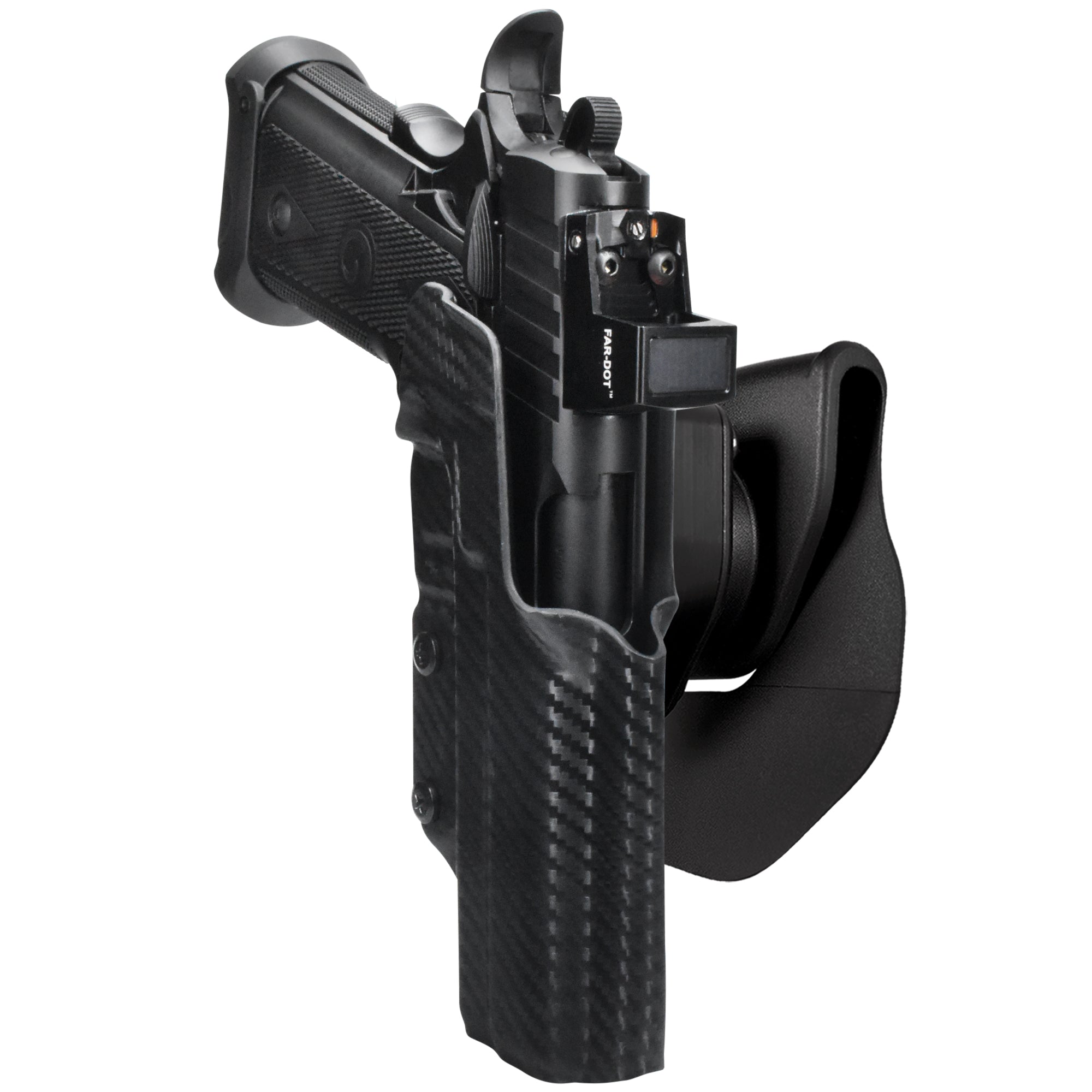 Girsan Witness 2311 OWB Quick Release Paddle Holster in Carbon Fiber