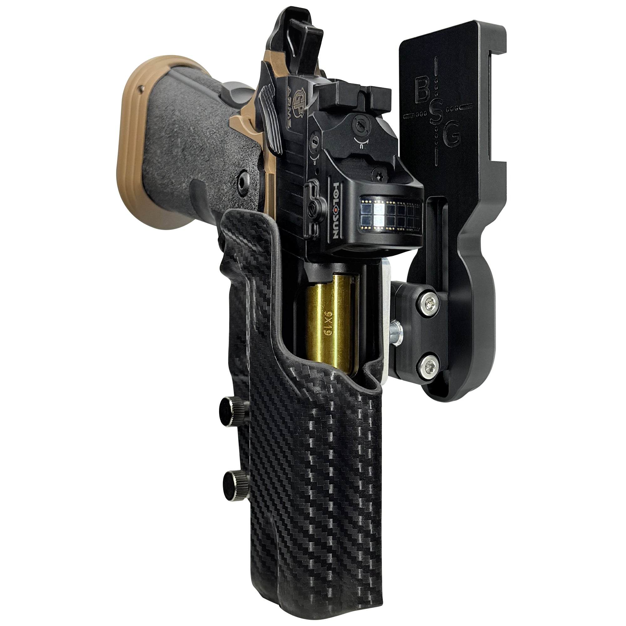GP Arms Patriot Pro Ball Joint Competition Holster in Carbon Fiber
