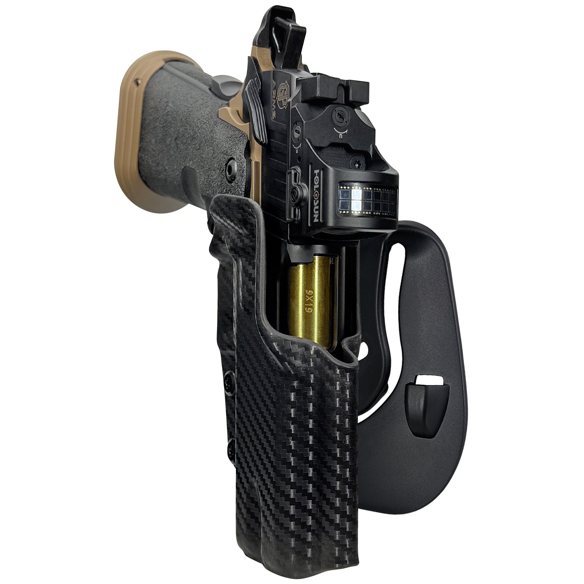 GP Arms Patriot OWB Paddle Holster in Carbon Fiber