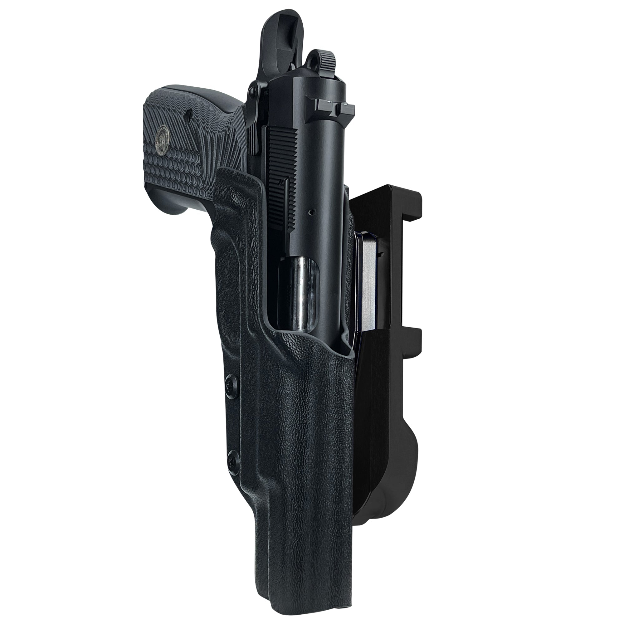 Girsan MC P35 IDPA Quick Mount Holster with Black Belt Attachment, Black Holster Shell