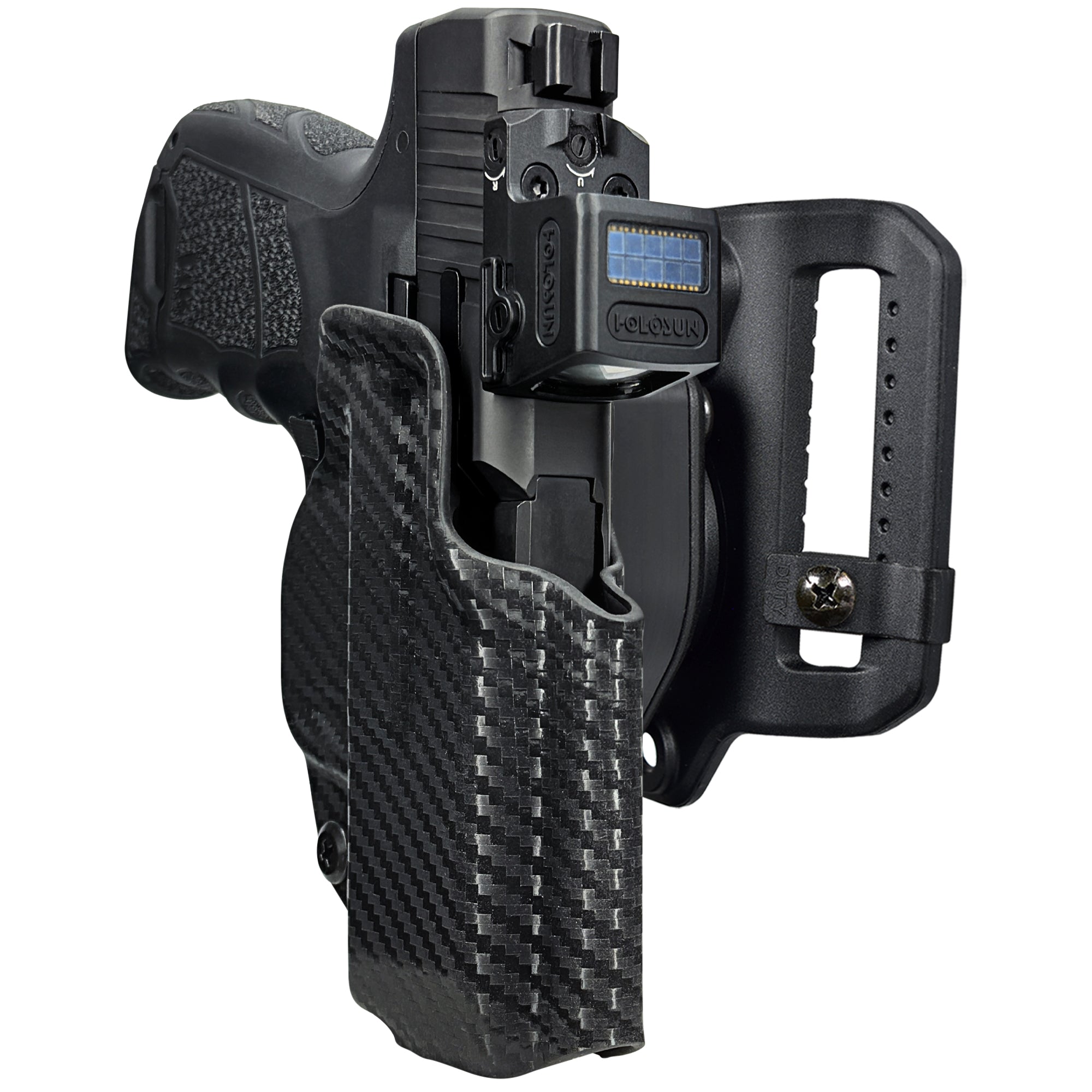 H&K CC9 Quick Release Belt Loop Holster in Carbon Fiber
