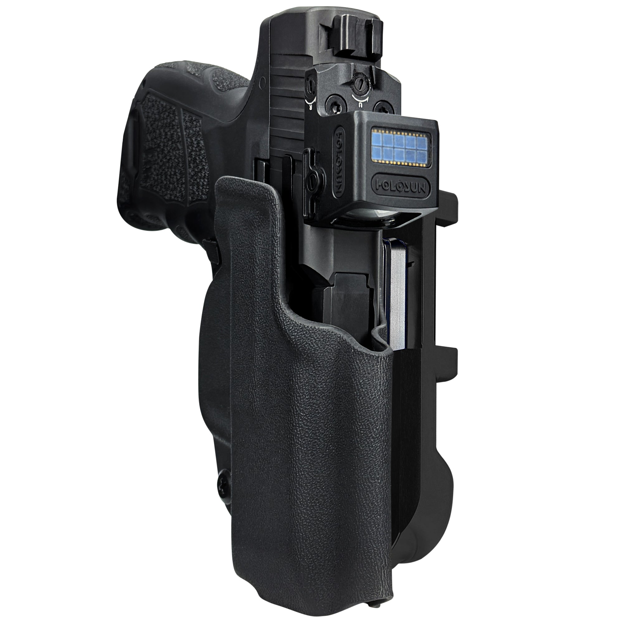 H&K CC9 IDPA Quick Mount Holster with Black Belt Attachment, Black Holster Shell