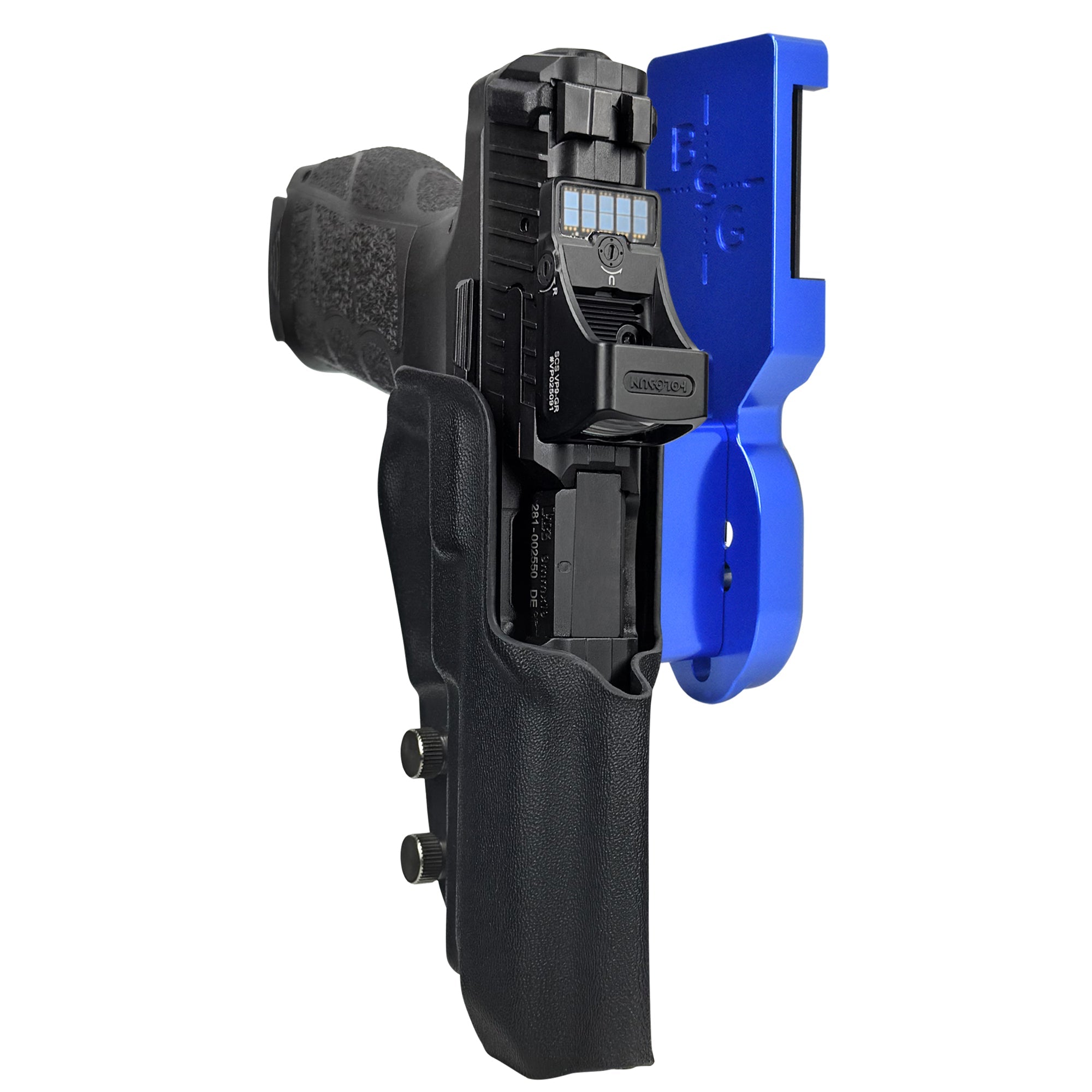 H&K VP9AF 1 Pro Heavy Duty Competition Holster in Blue / Black