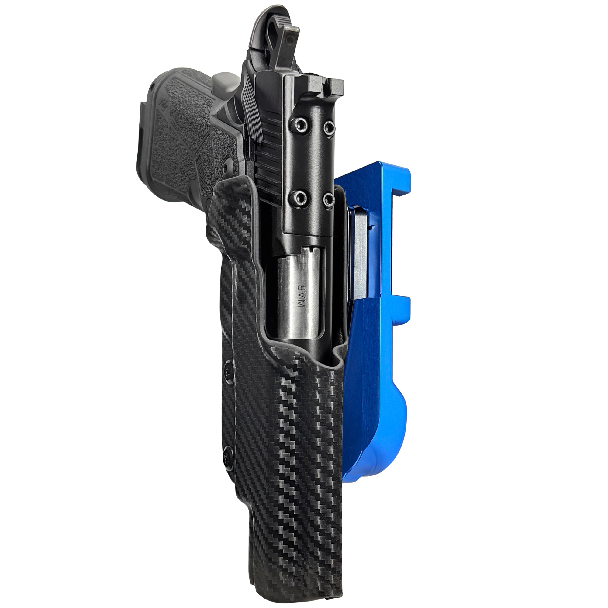 Kimber Warrior IDPA Quick Mount Holster with Blue Belt Attachment, Carbon Fiber Holster Shell