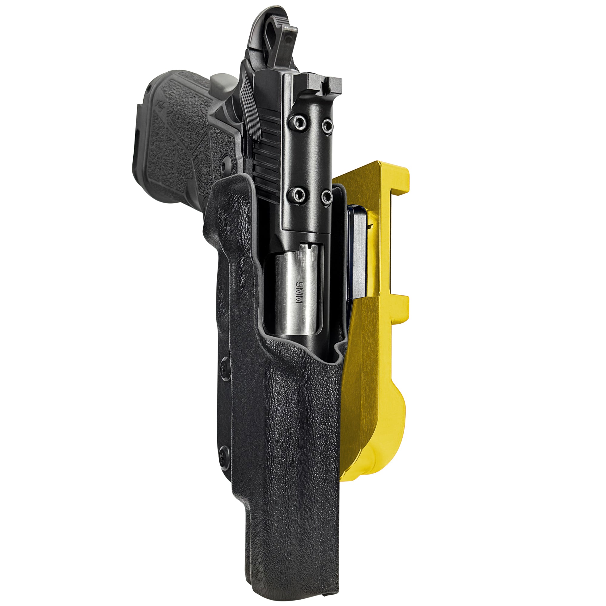 Kimber Warrior IDPA Quick Mount Holster with 24K Gold Belt Attachment, Black Holster Shell