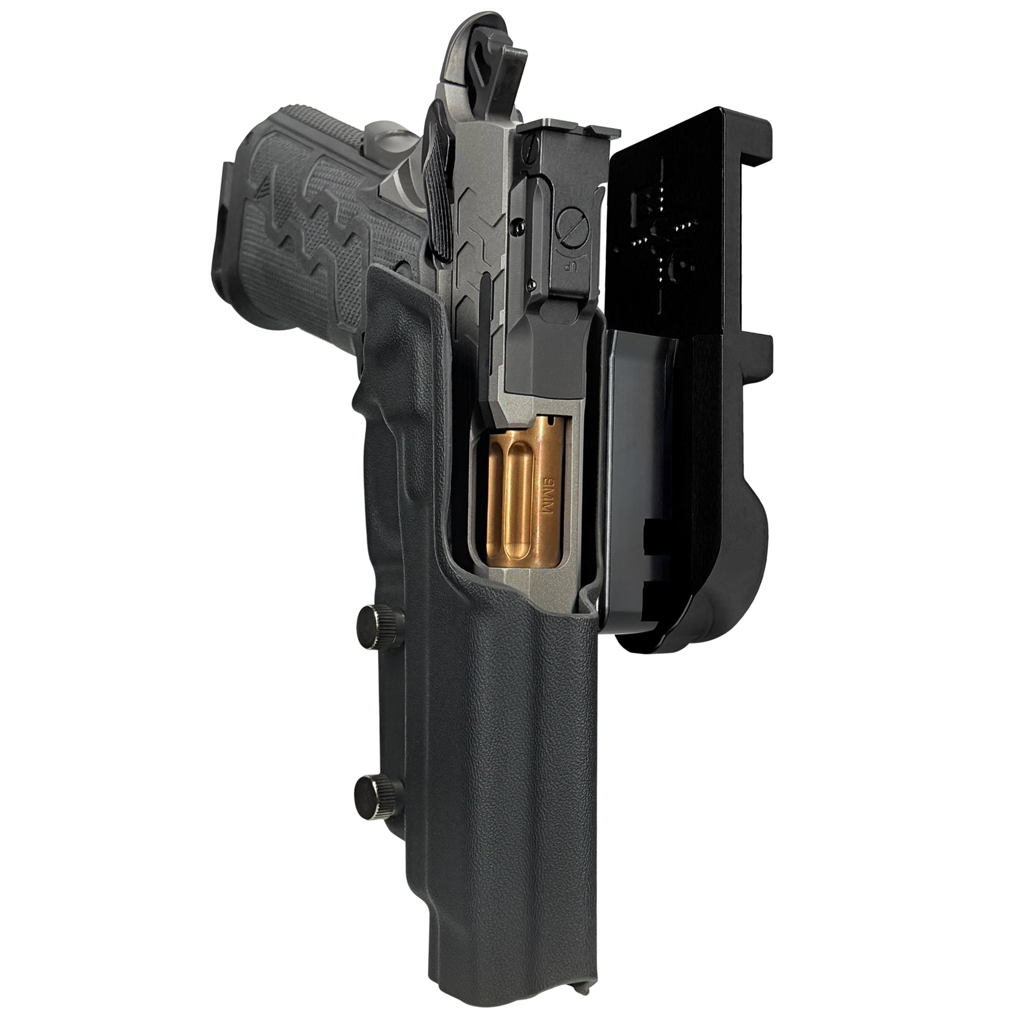 Kimber 2K11 IPSC/USPA Quick Mount Holster with Black Belt Attachment, Black Holster Shell