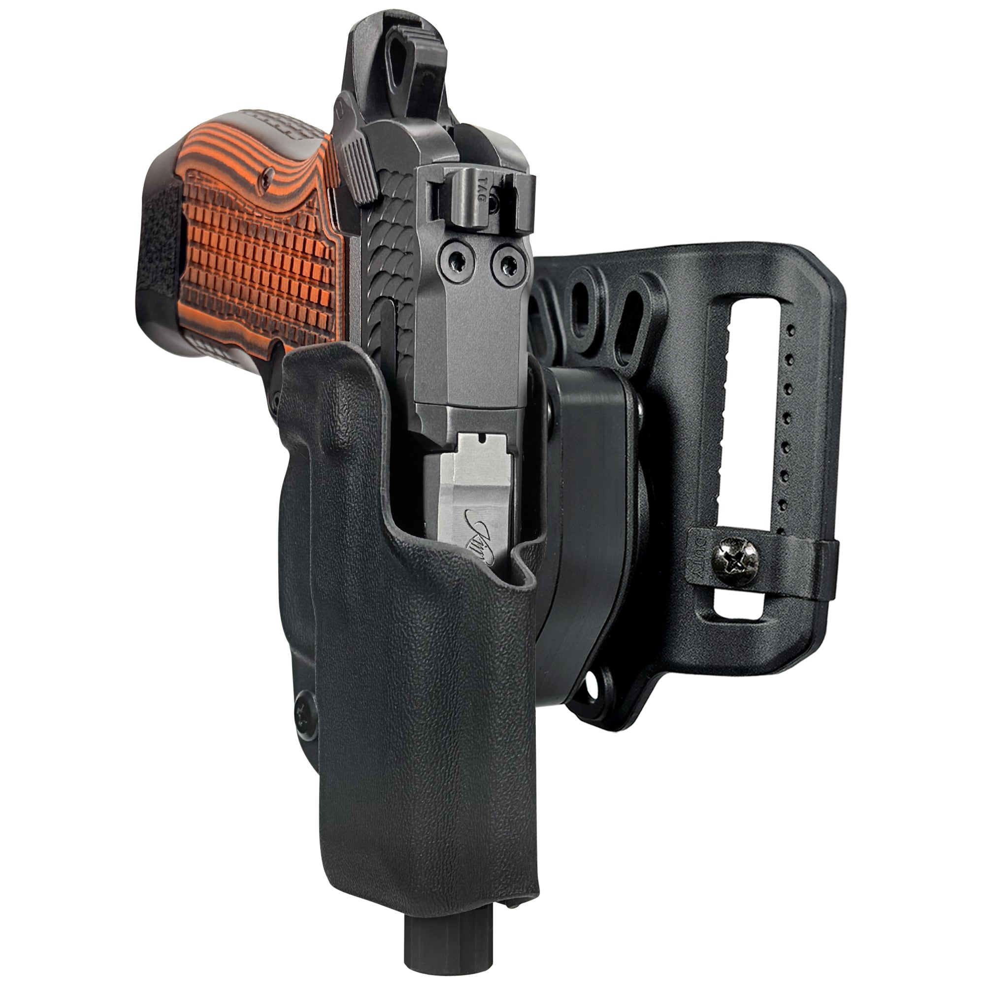 Kimber CDS9 w/ Rail Quick Release Belt Loop Holster in Black