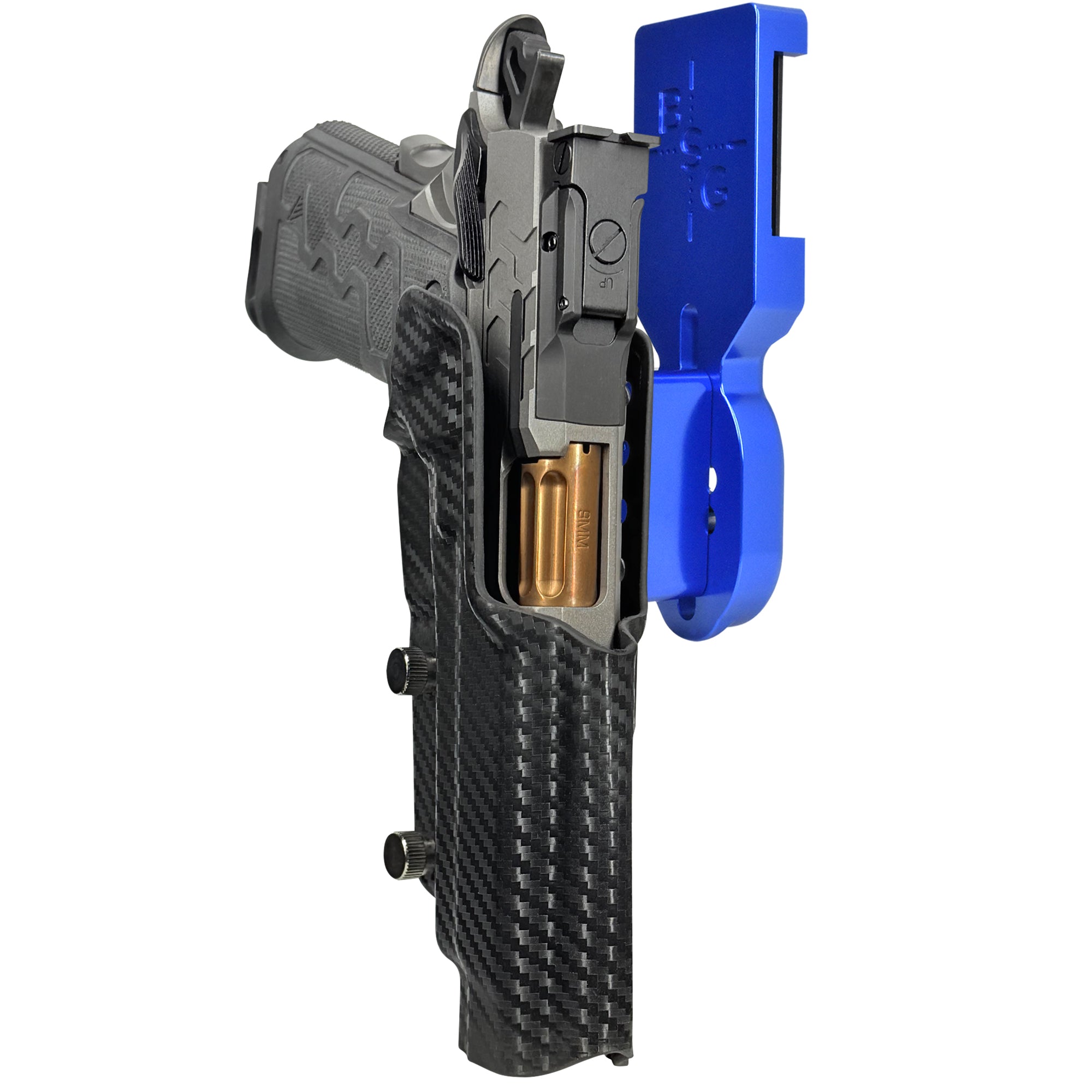 Kimber 2K11 Pro Heavy Duty Competition Holster in Blue / Carbon Fiber