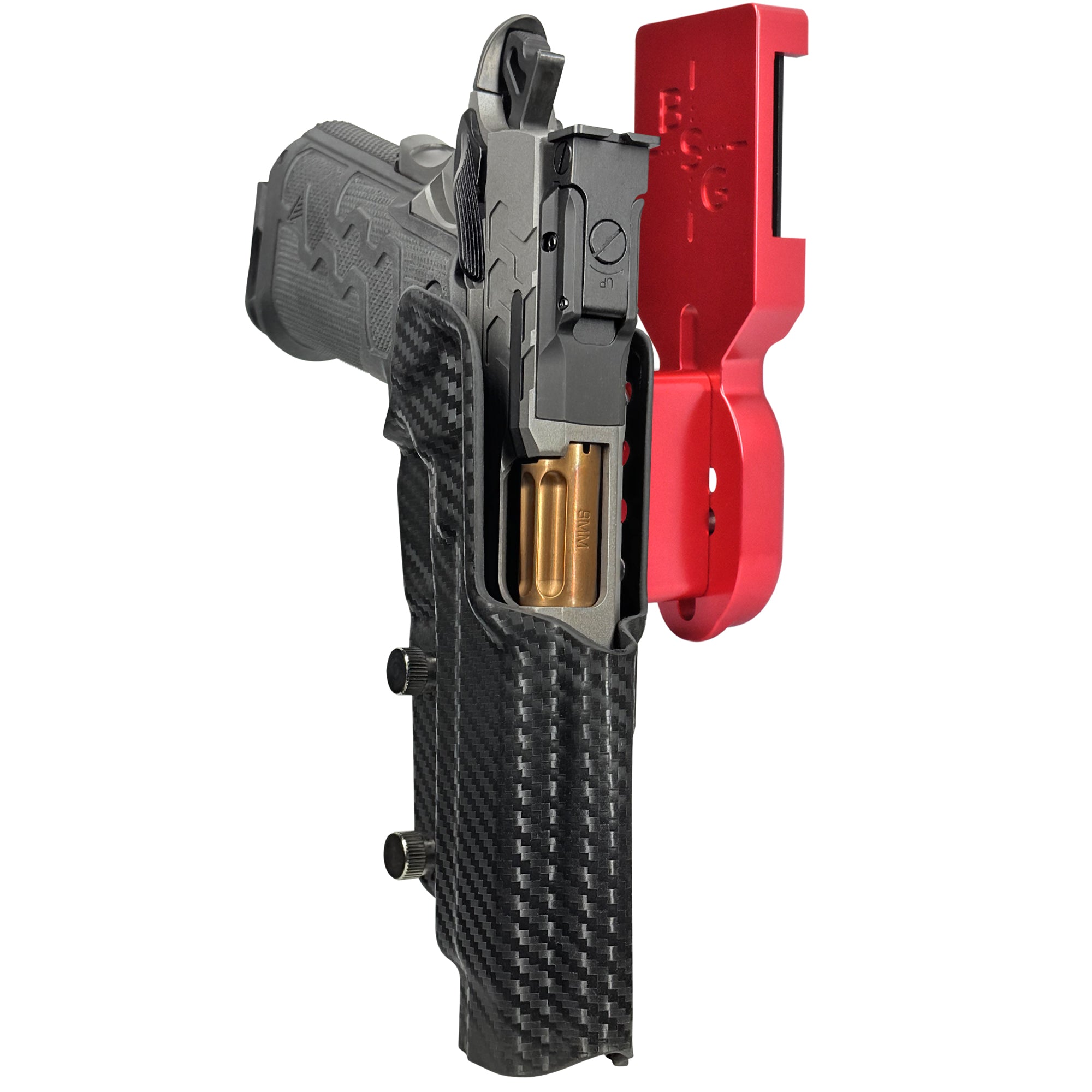 Kimber 2K11 Pro Heavy Duty Competition Holster in Red / Carbon Fiber