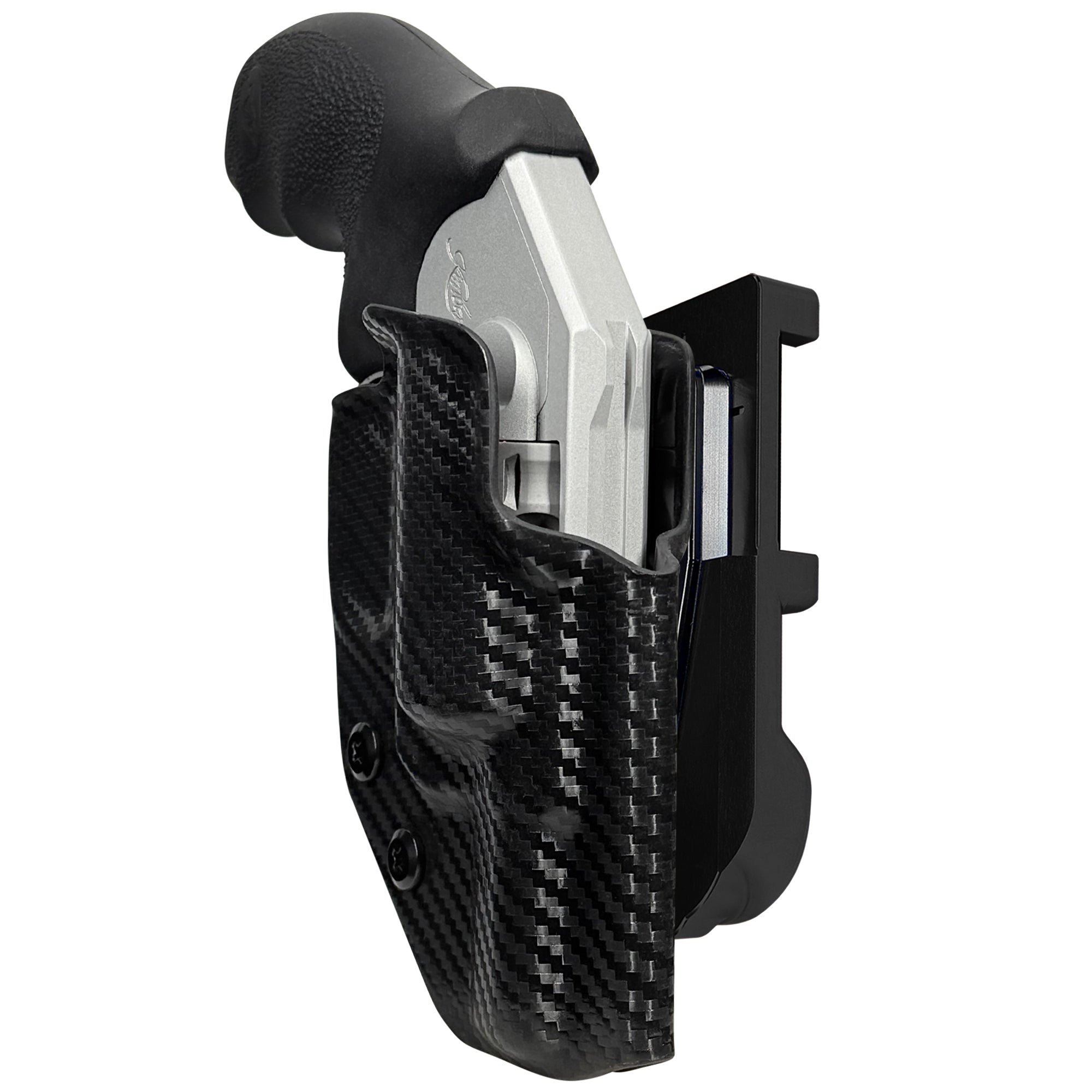 Kimber K6xs IDPA Quick Mount Holster with Black Belt Attachment, Carbon Fiber Holster Shell