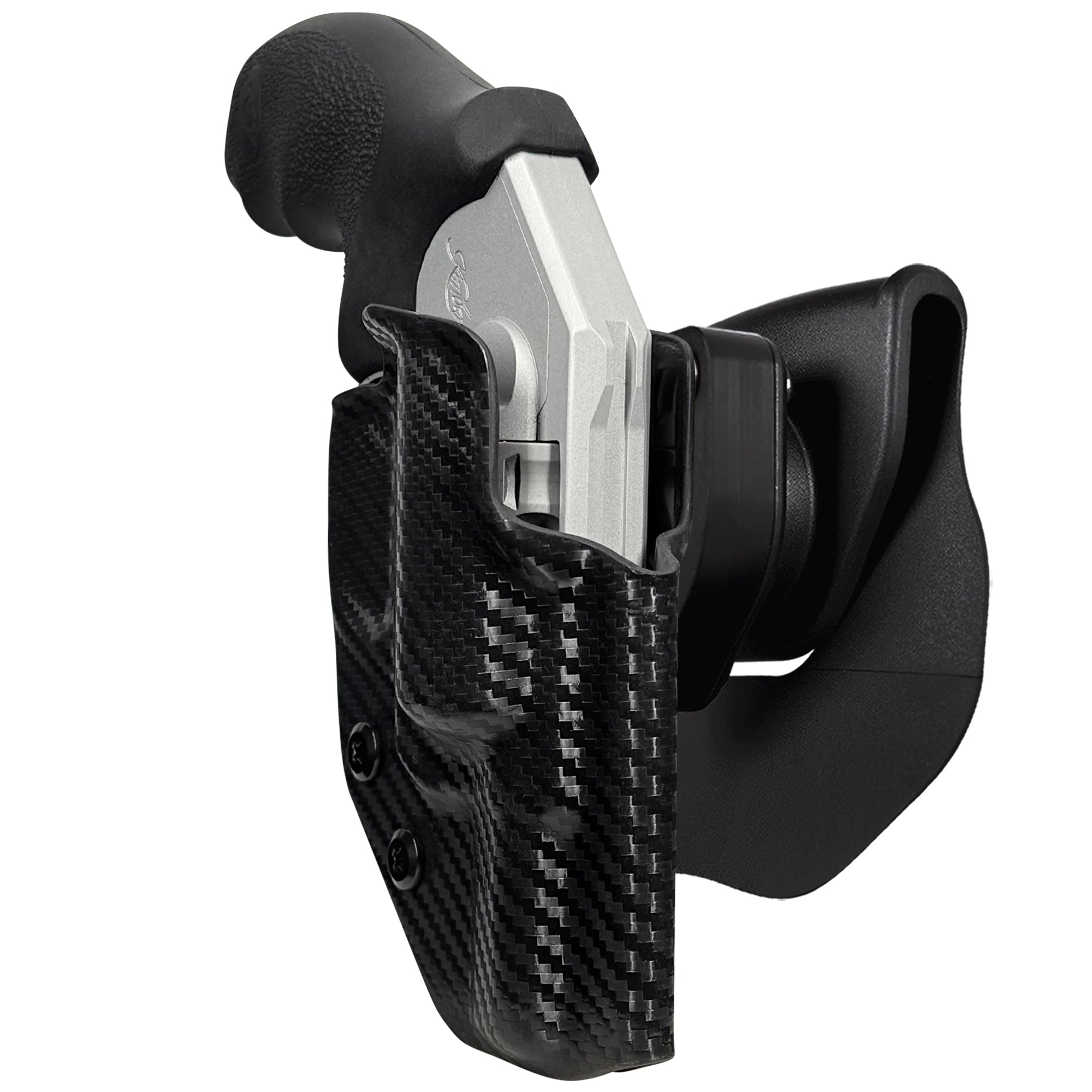 Kimber K6xs OWB Quick Release Paddle Holster in Carbon Fiber