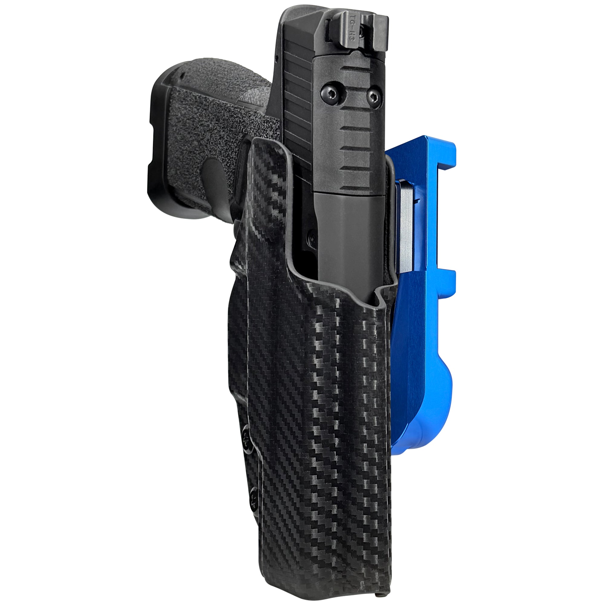 Kimber R7 Mako CC IDPA Quick Mount Holster with Blue Belt Attachment, Carbon Fiber Holster Shell