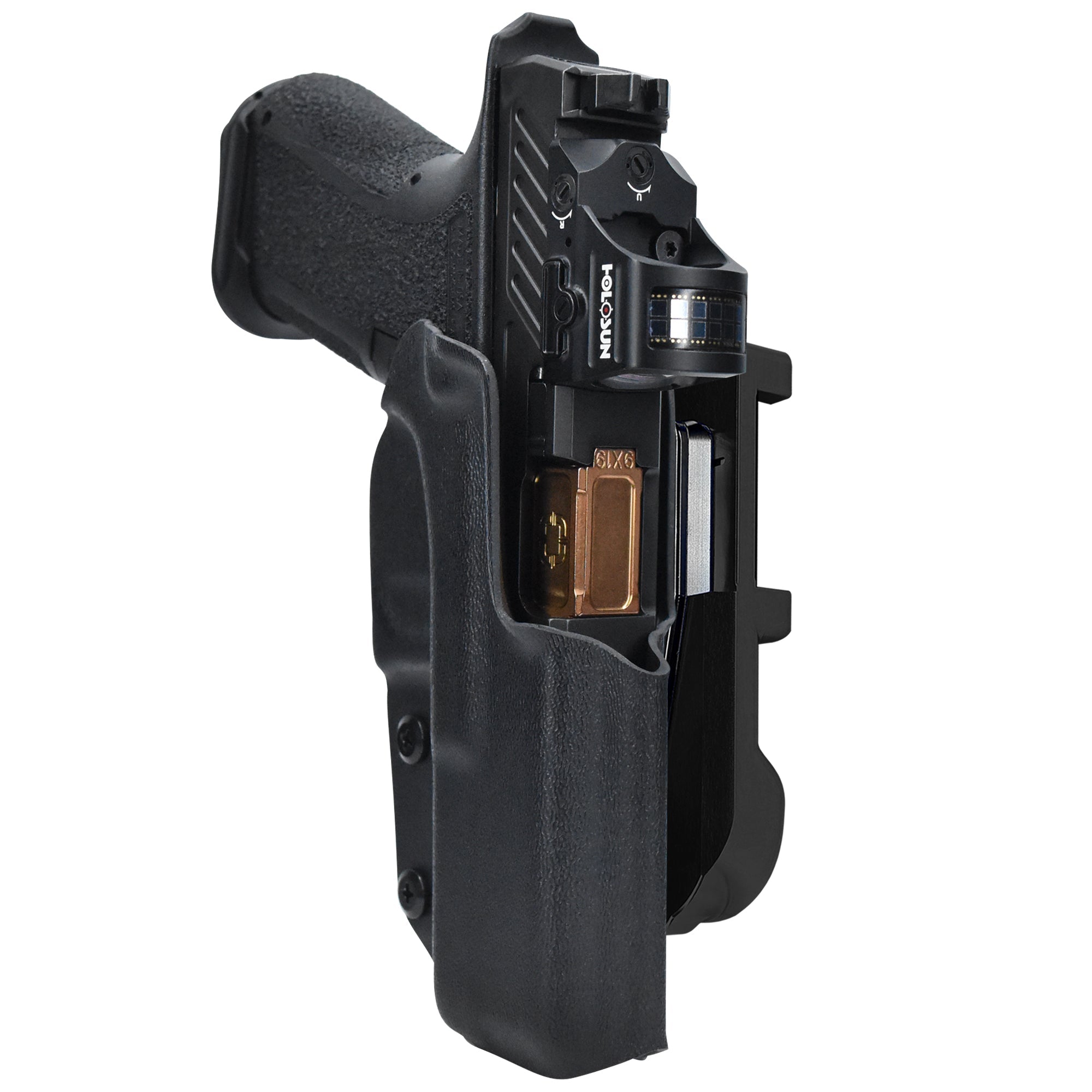 Shadow Systems MR920L IDPA Quick Mount Holster with Black Belt Attachment, Black Holster Shell