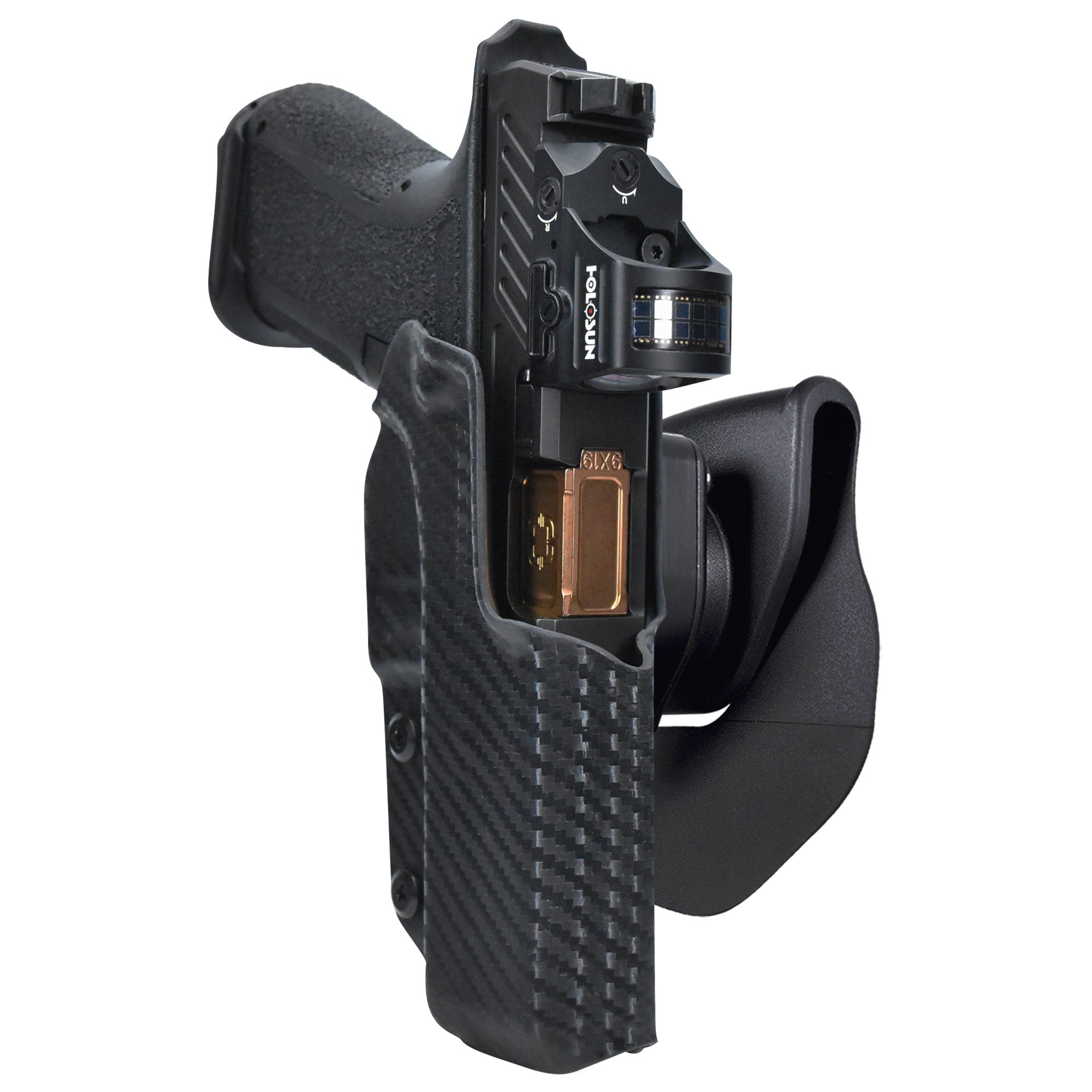 Shadow Systems MR920L OWB Quick Release Paddle Holster in Carbon Fiber