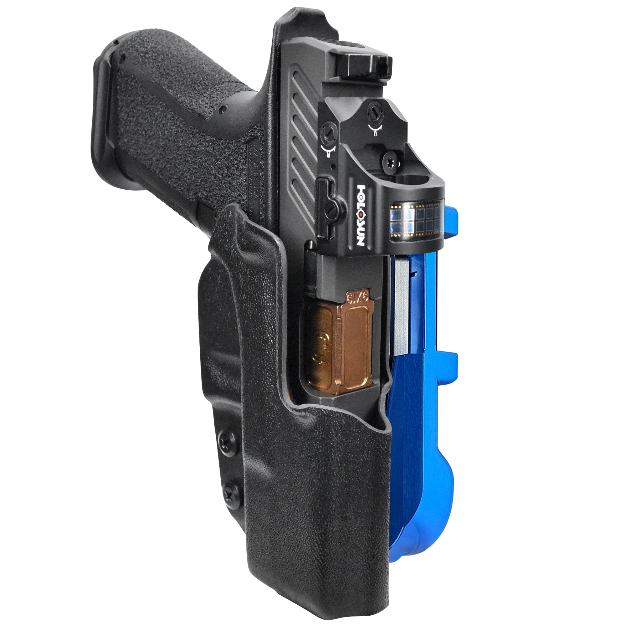 Shadow Systems MR920 IDPA Quick Mount Holster with Blue Belt Attachment, Black Holster Shell